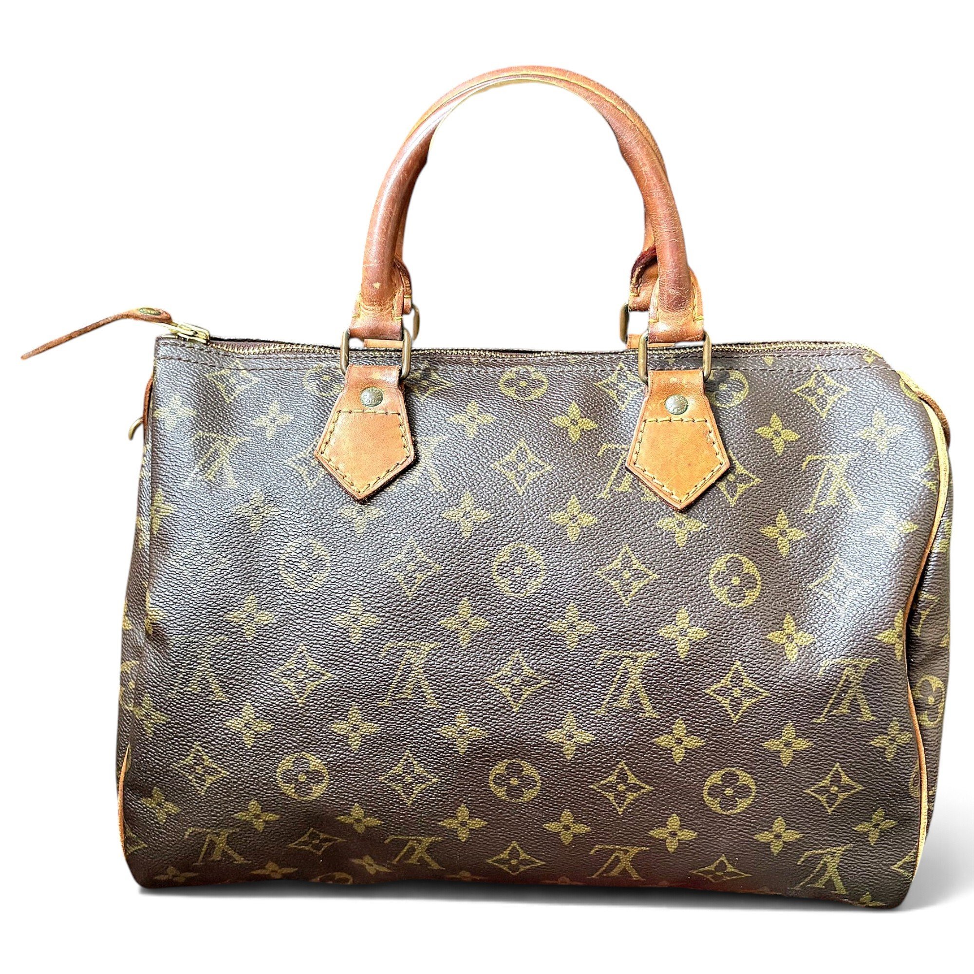 Speedy leather handbag