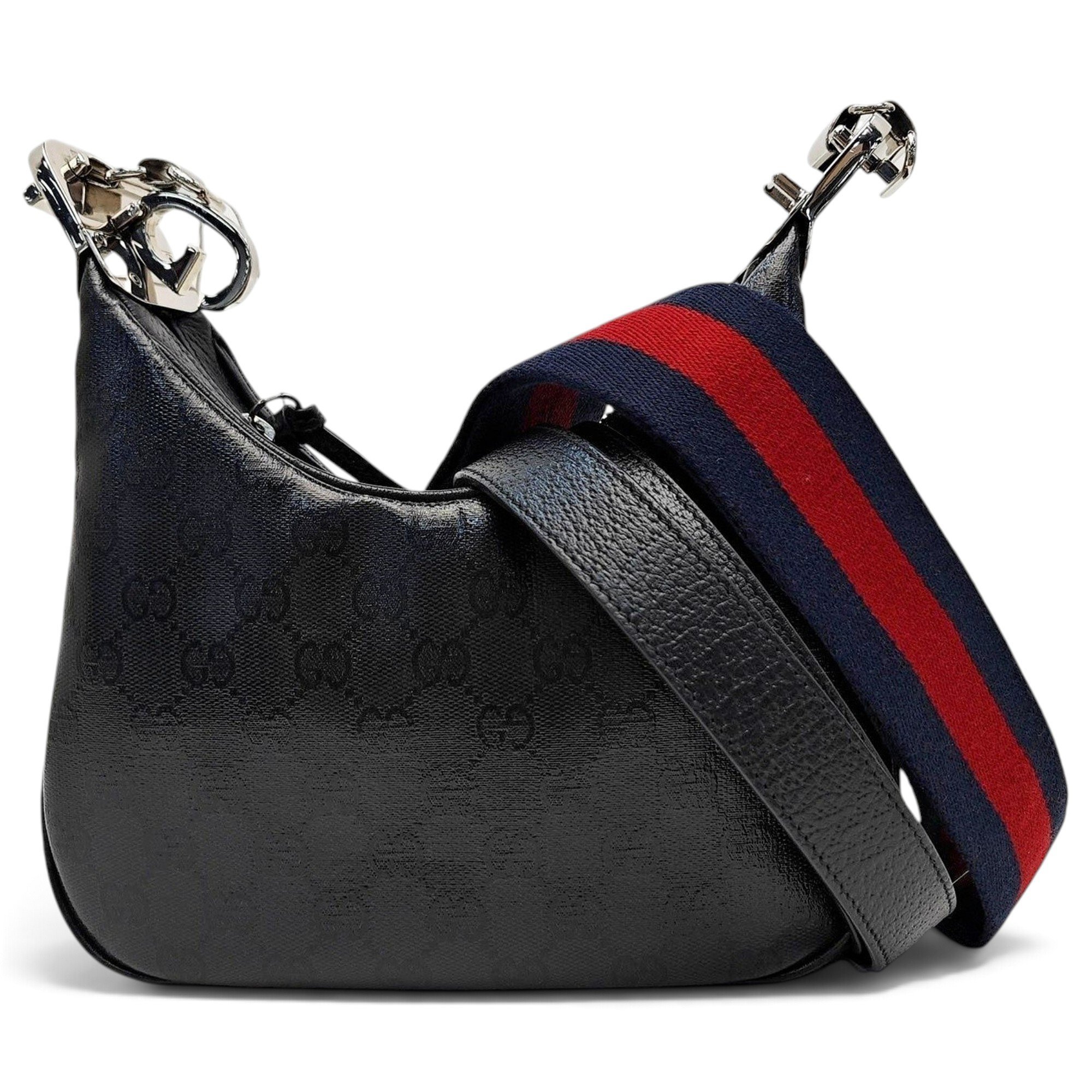 Attache leather handbag