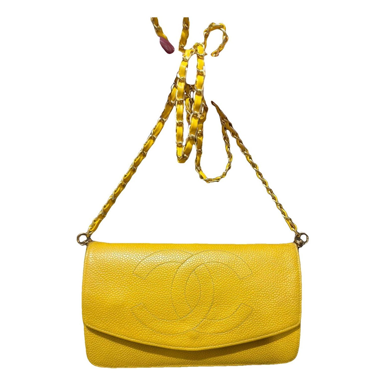 Leather clutch bag