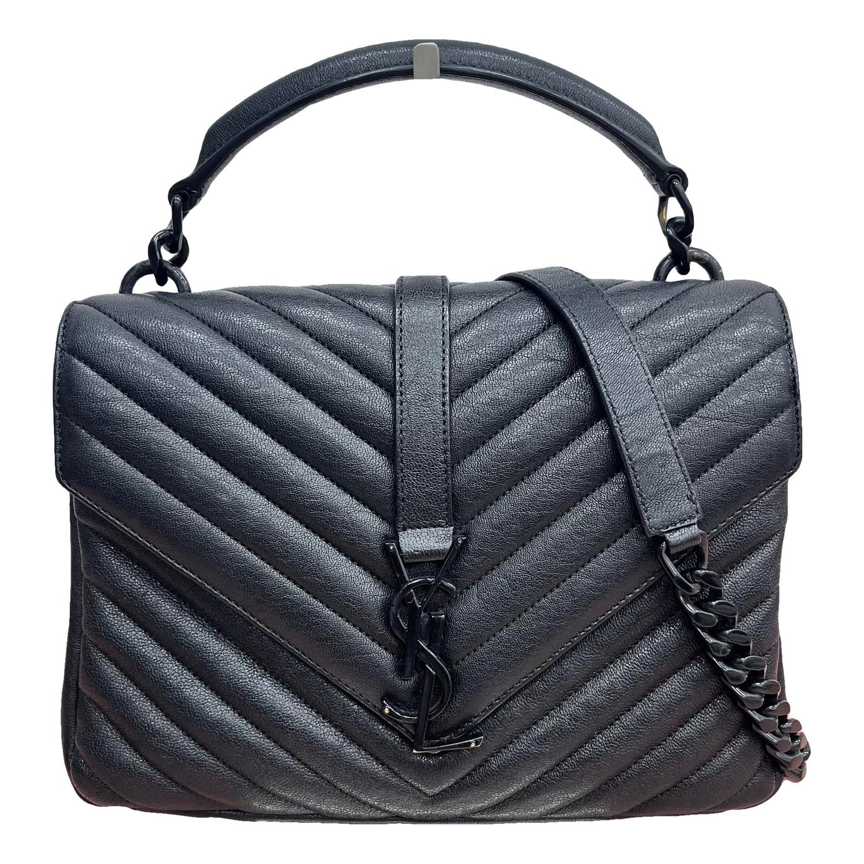 Collége monogramme leather handbag