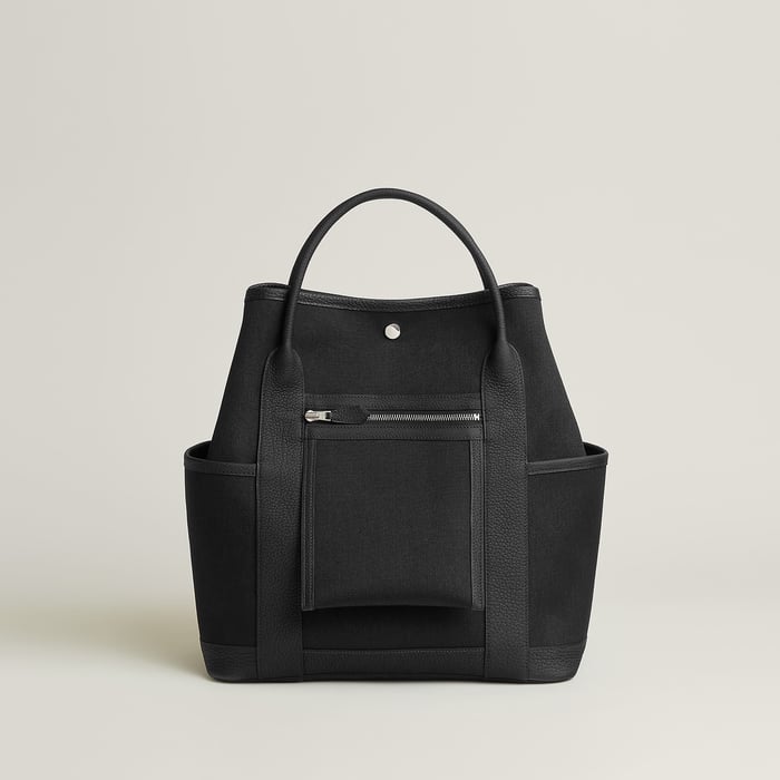 Noir Garden Party Pockets Vertical Bag