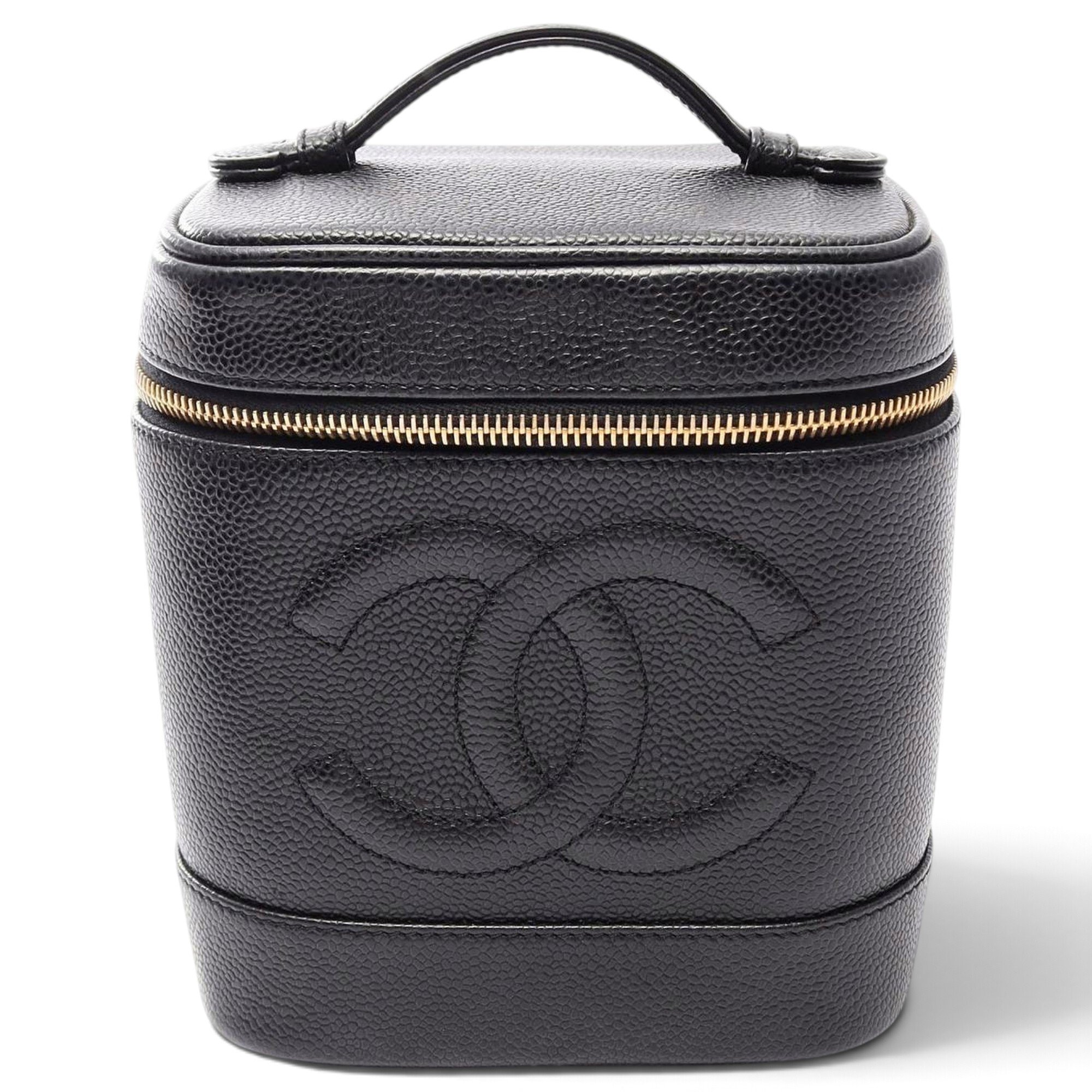 Leather vanity case