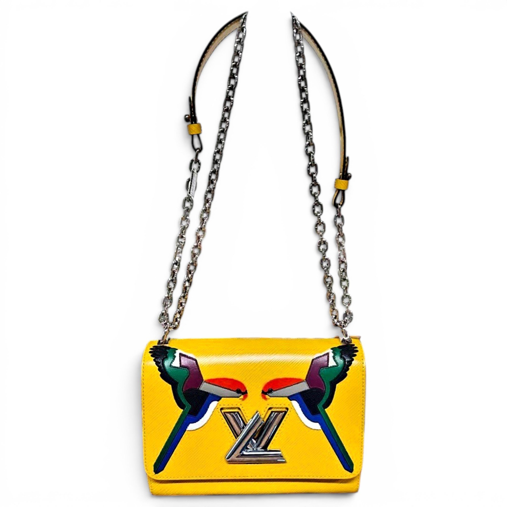 Twist leather crossbody bag