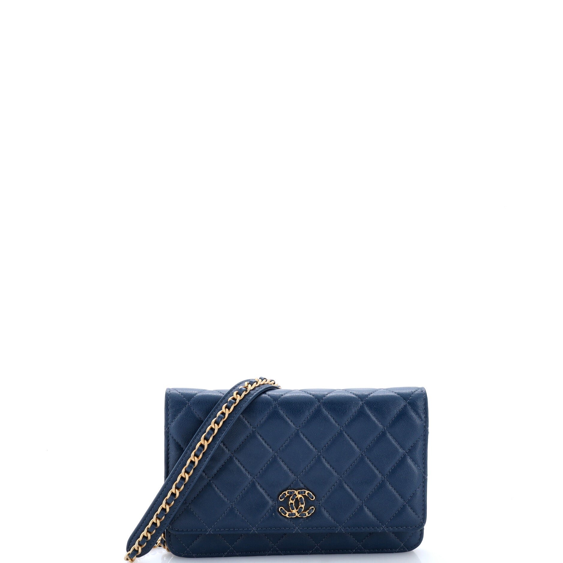 Chain Infinity Wallet on Chain Quilted Lambskin