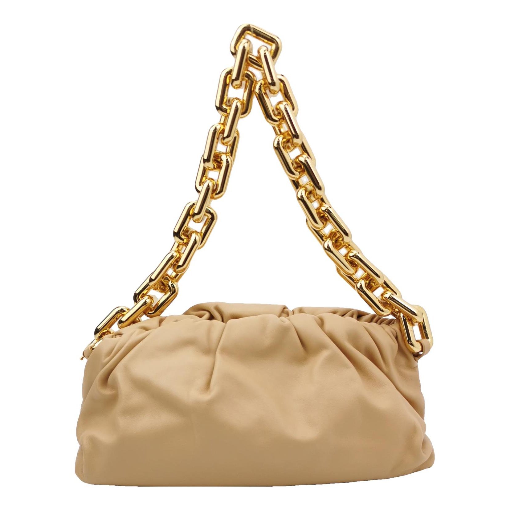 Pouch leather handbag