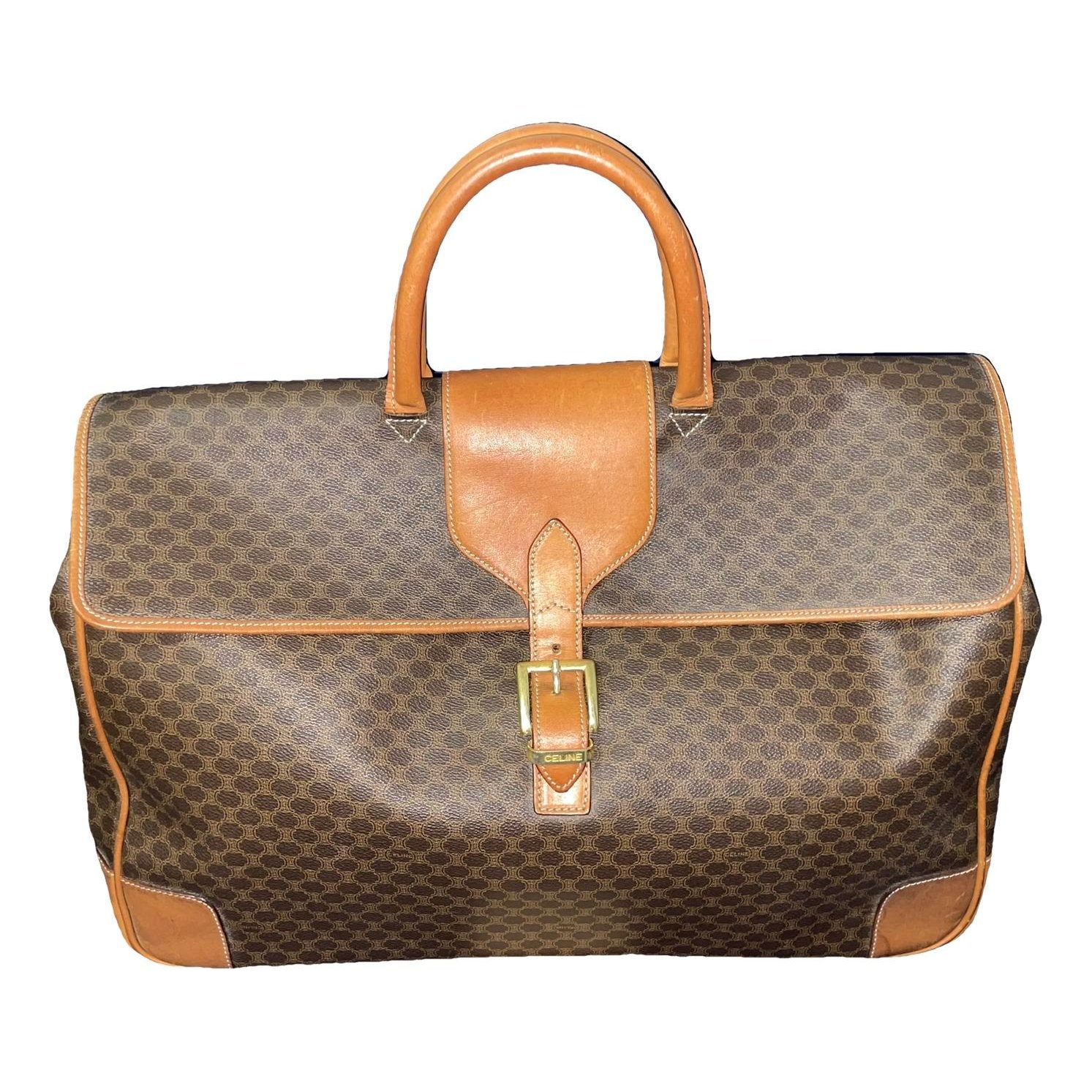 Leather travel bag