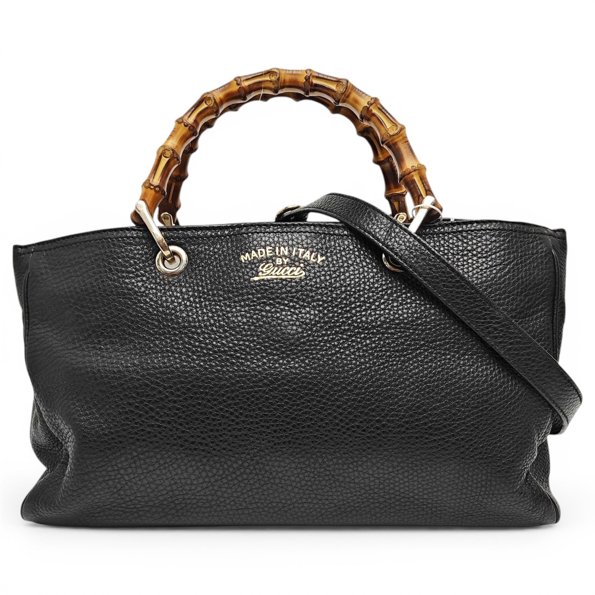 Bamboo Shopper leather tote