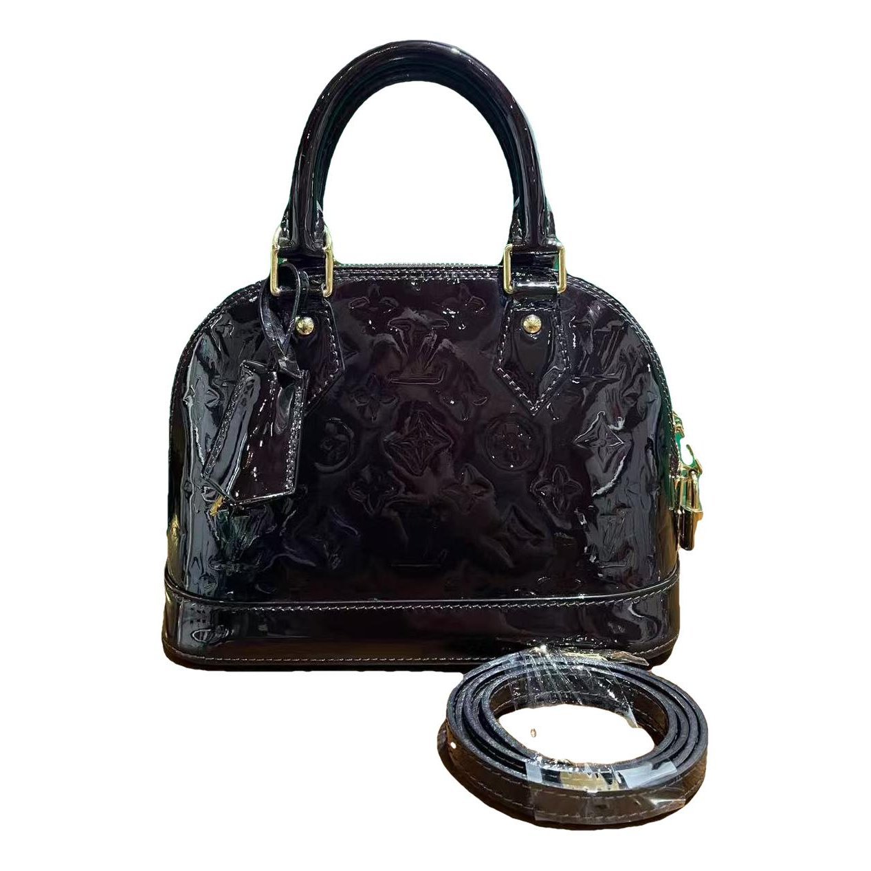 Alma BB patent leather handbag