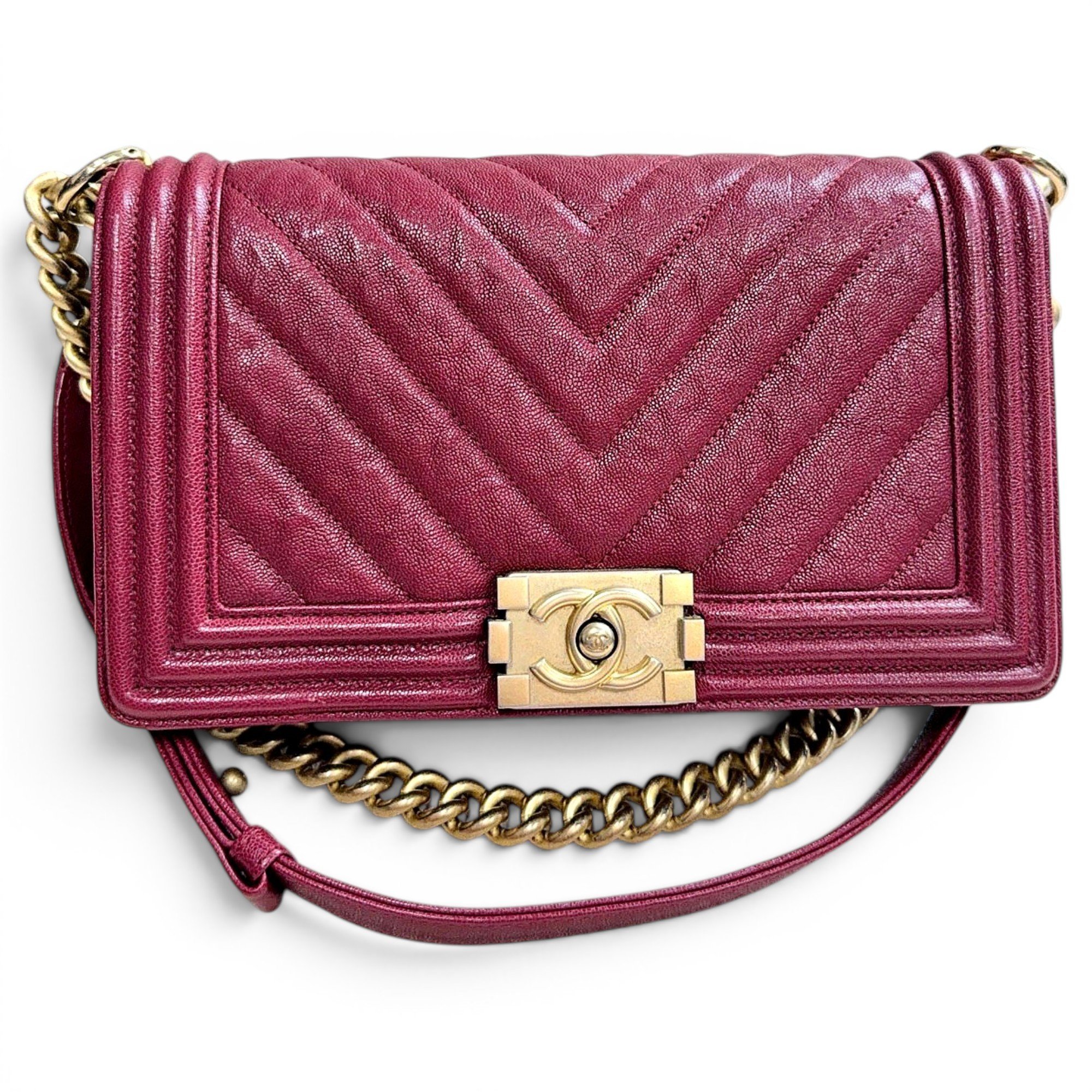 Boy leather crossbody bag