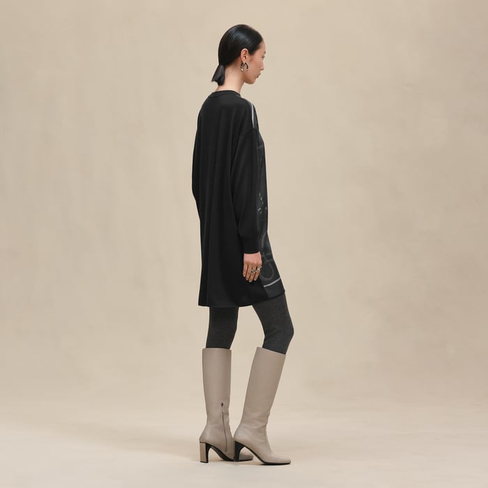 Gris Charbon "Palefroi Remix" Twillaine Tunic Short Dress