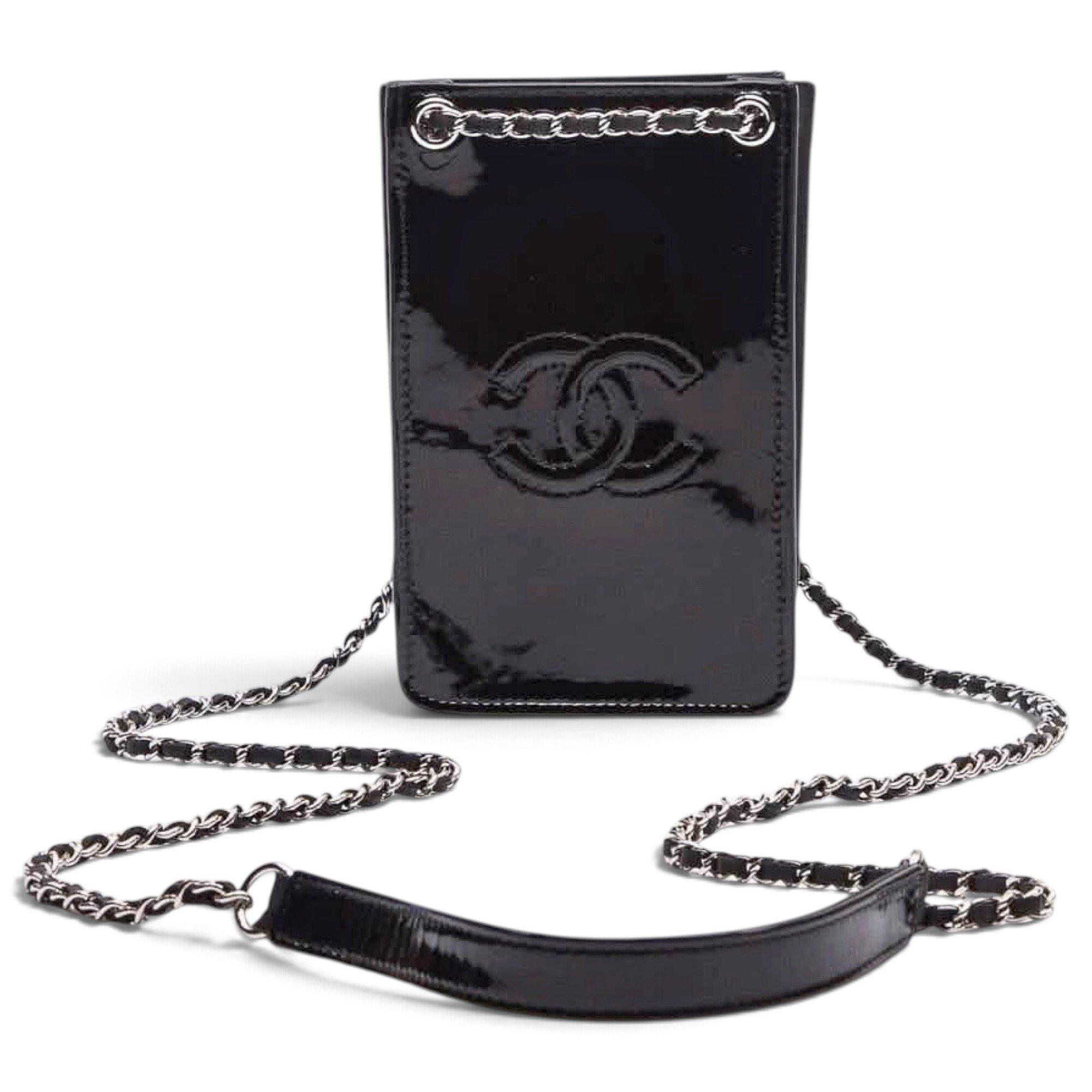 Patent leather crossbody bag