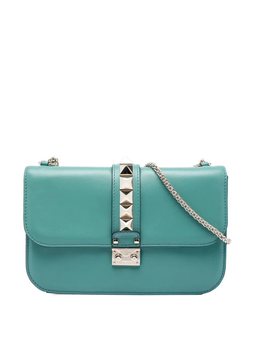 2000-2017 Medium Leather Rockstud Glam Lock crossbody bag