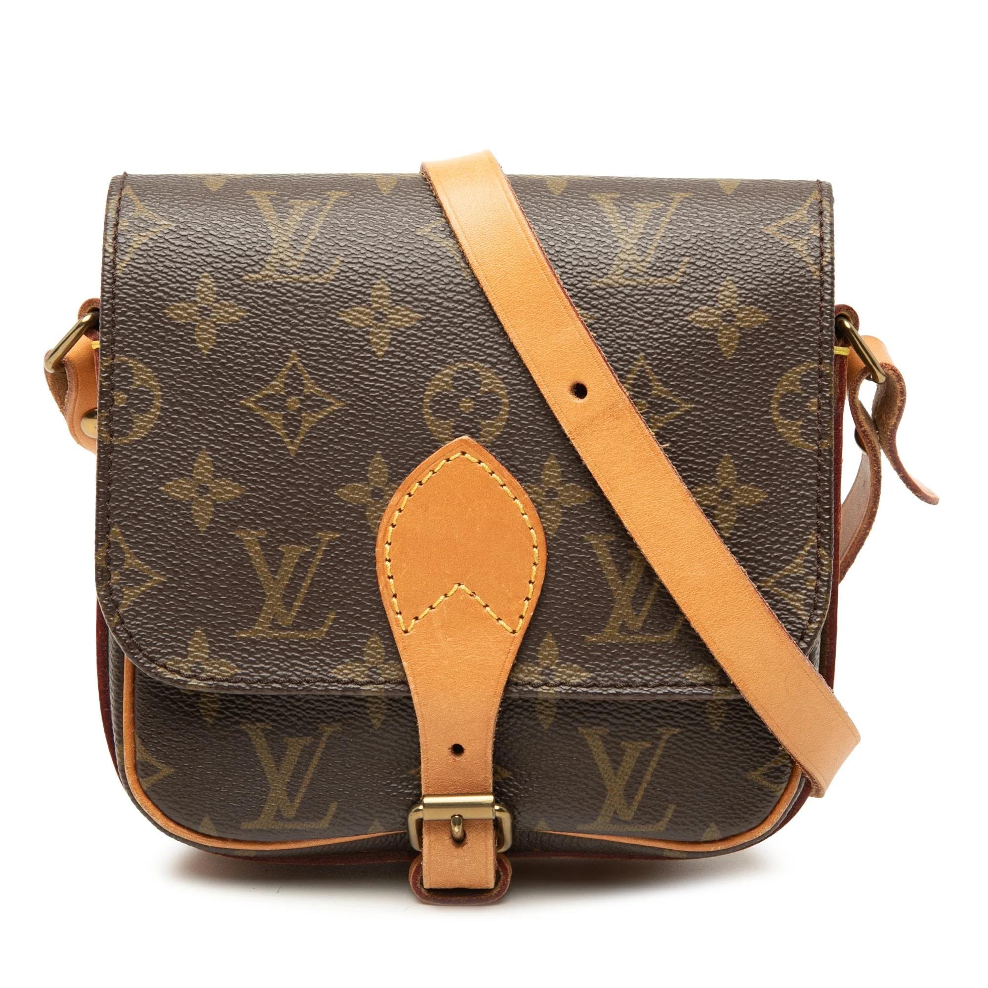 Cartouchière leather crossbody bag