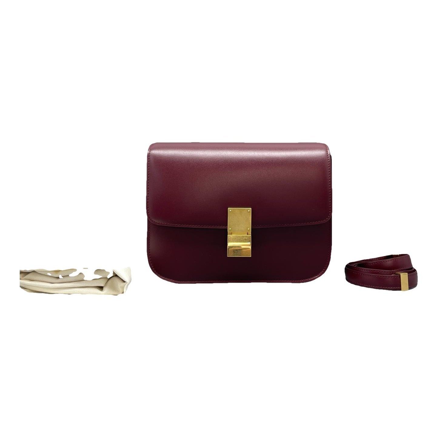 Classic leather crossbody bag