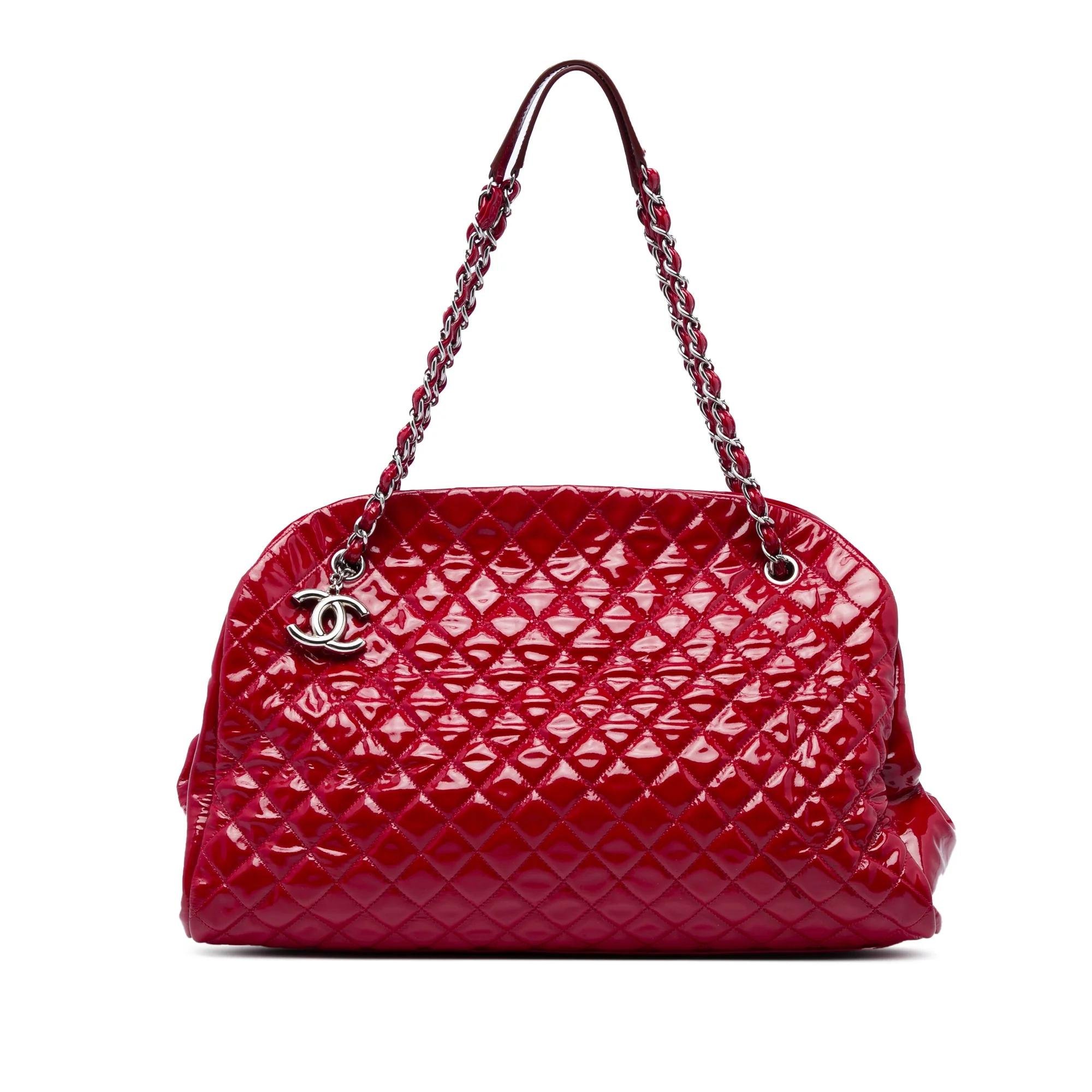 Mademoiselle patent leather handbag