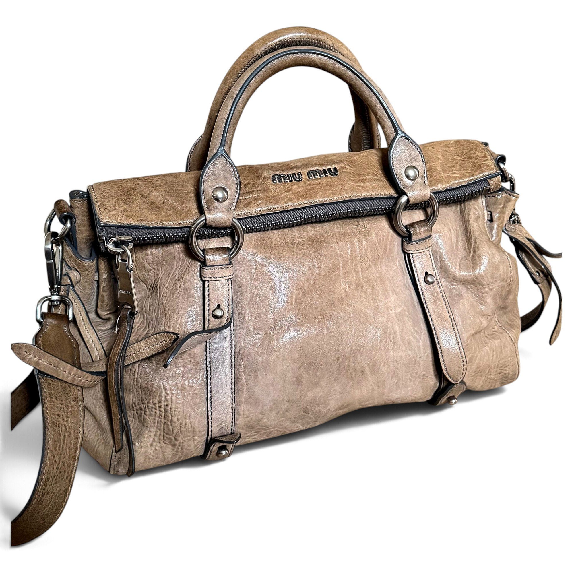 Bow bag leather bowling bag