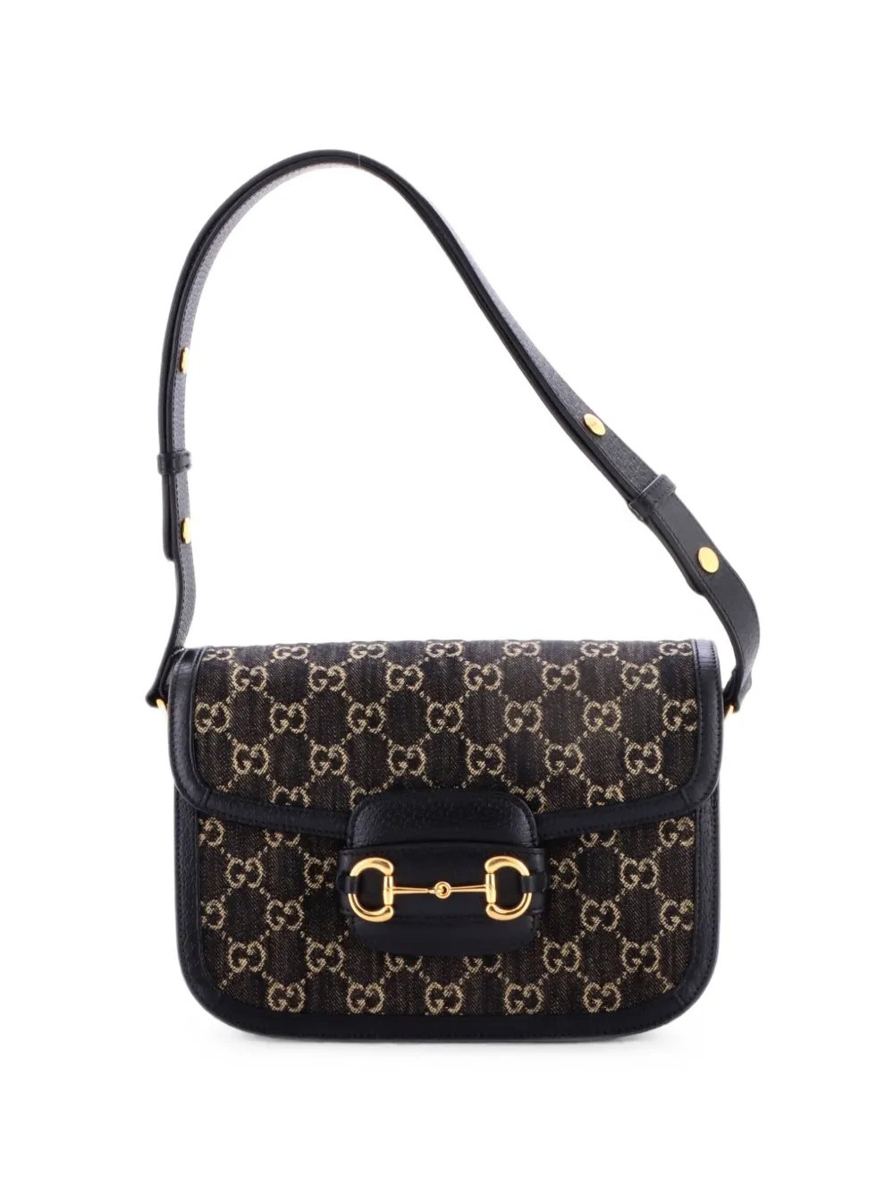 Horsebit 1955 GG Denim Small shoulder bag