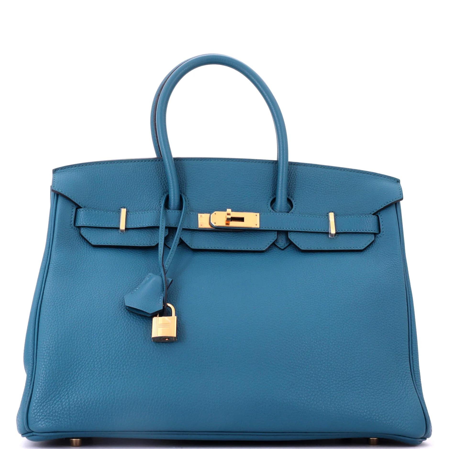 Hermes Birkin 35 Handbag Colvert Togo Leather 2013