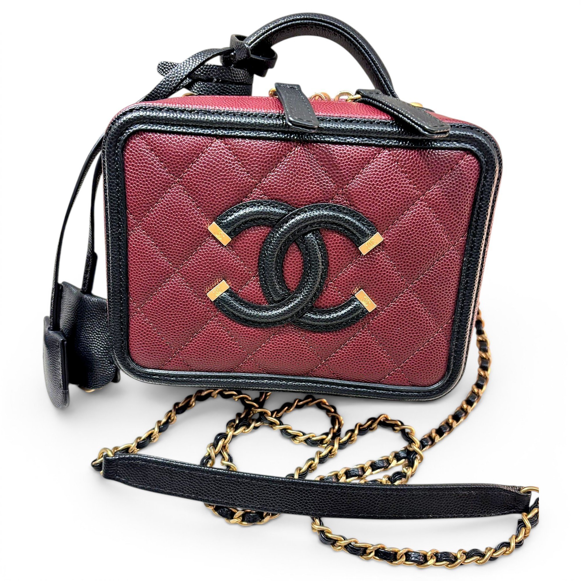 Leather clutch bag