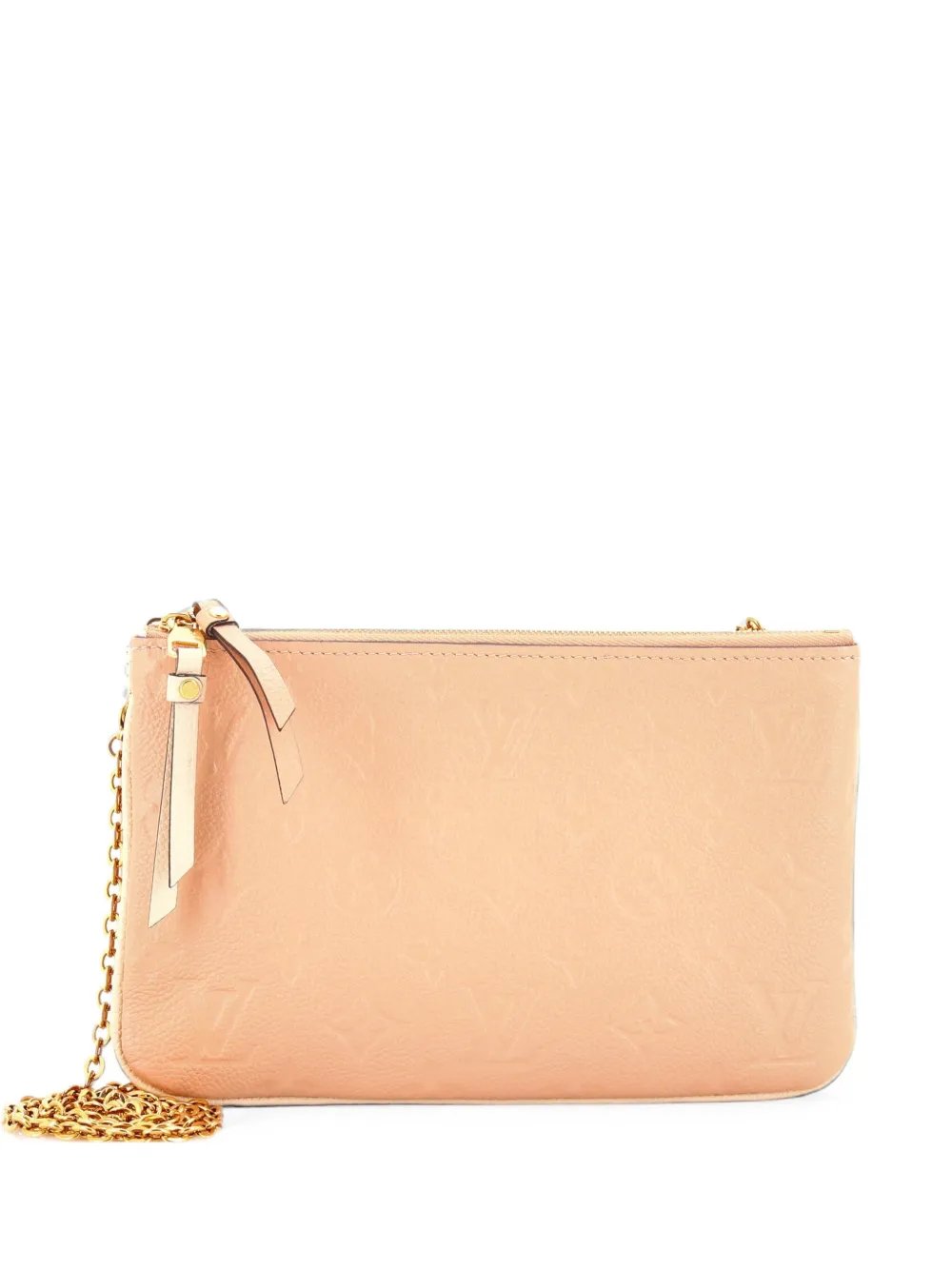 Double Zip Pochette Monogram Empreinte Leather clutch bag