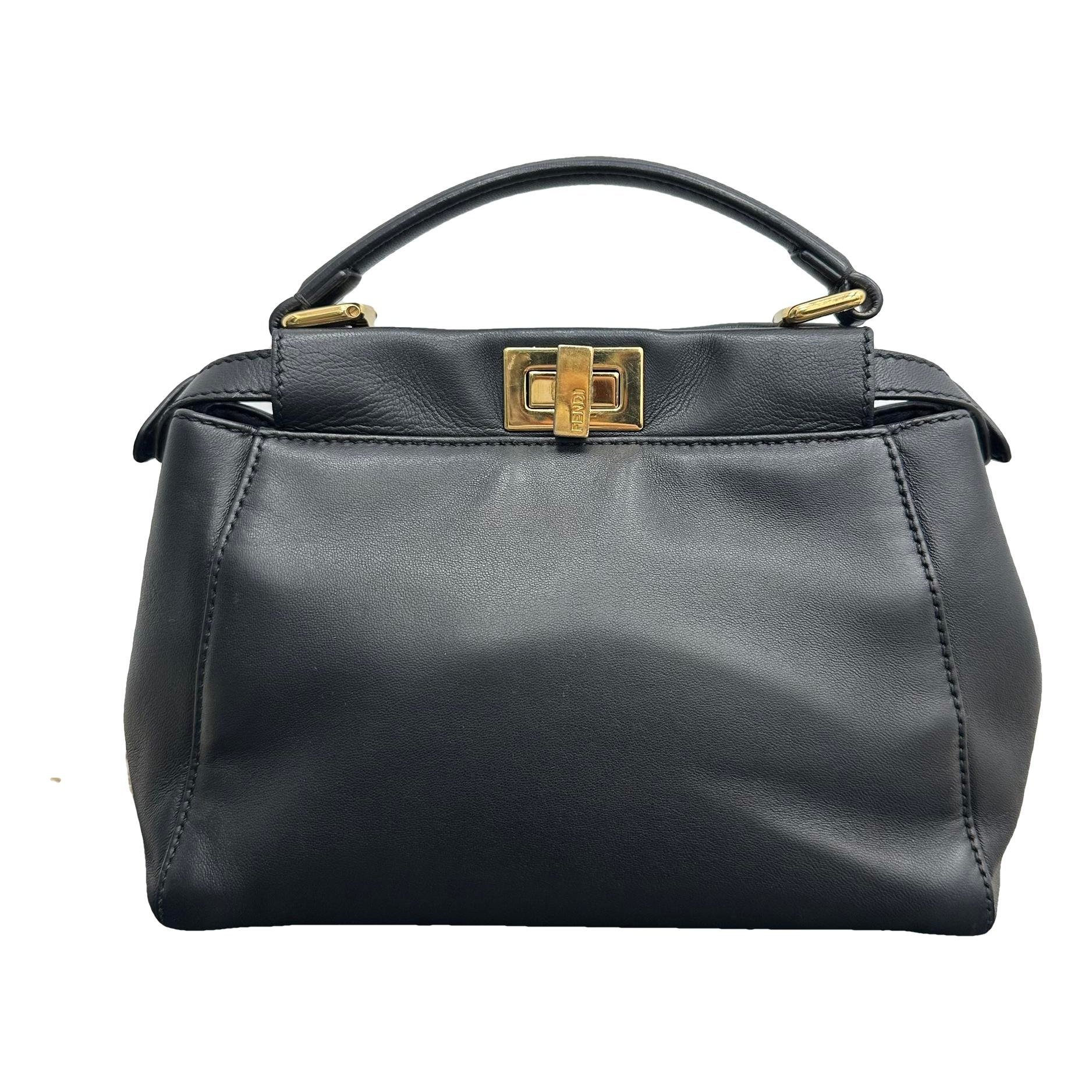 Peekaboo leather handbag