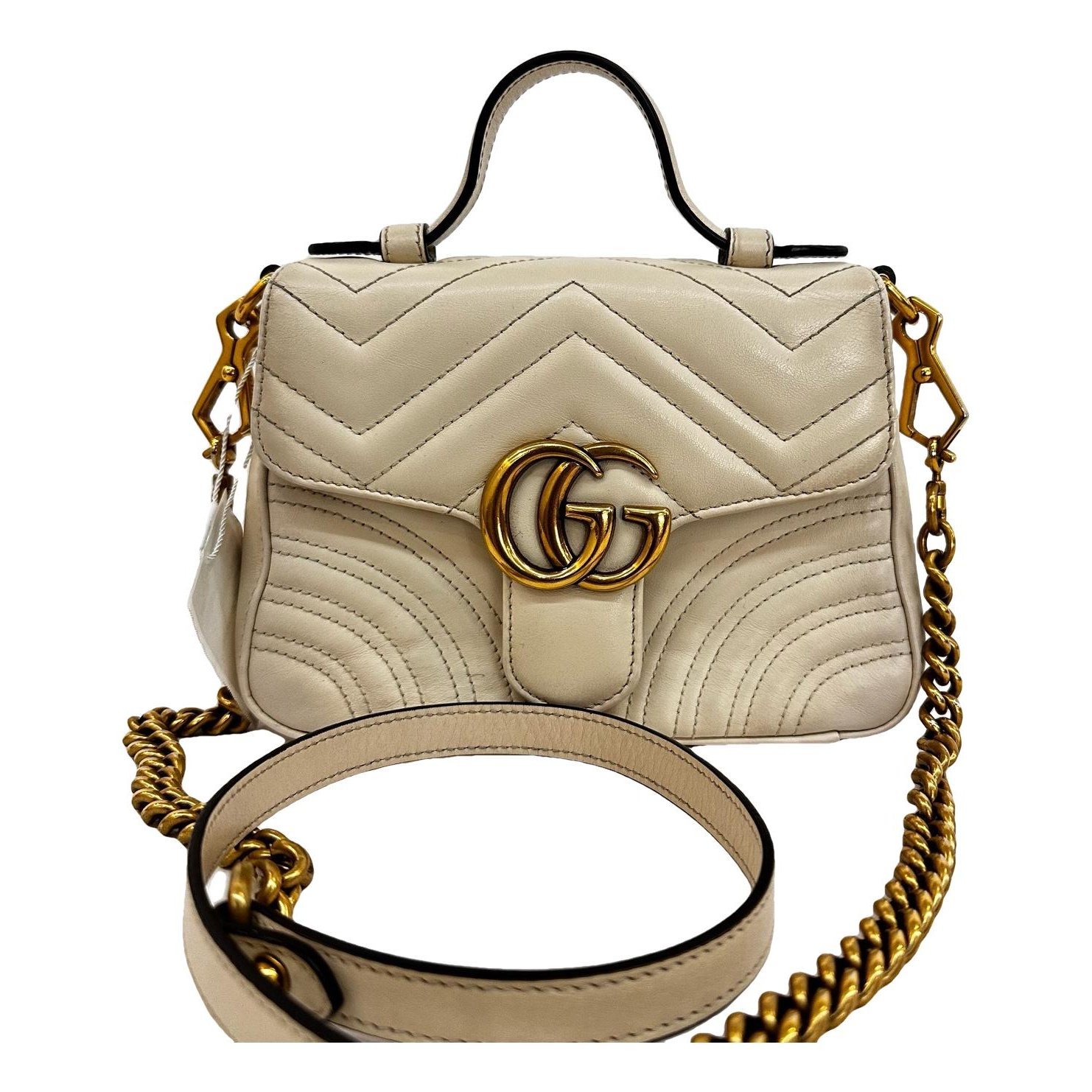 GG Marmont Flap leather handbag