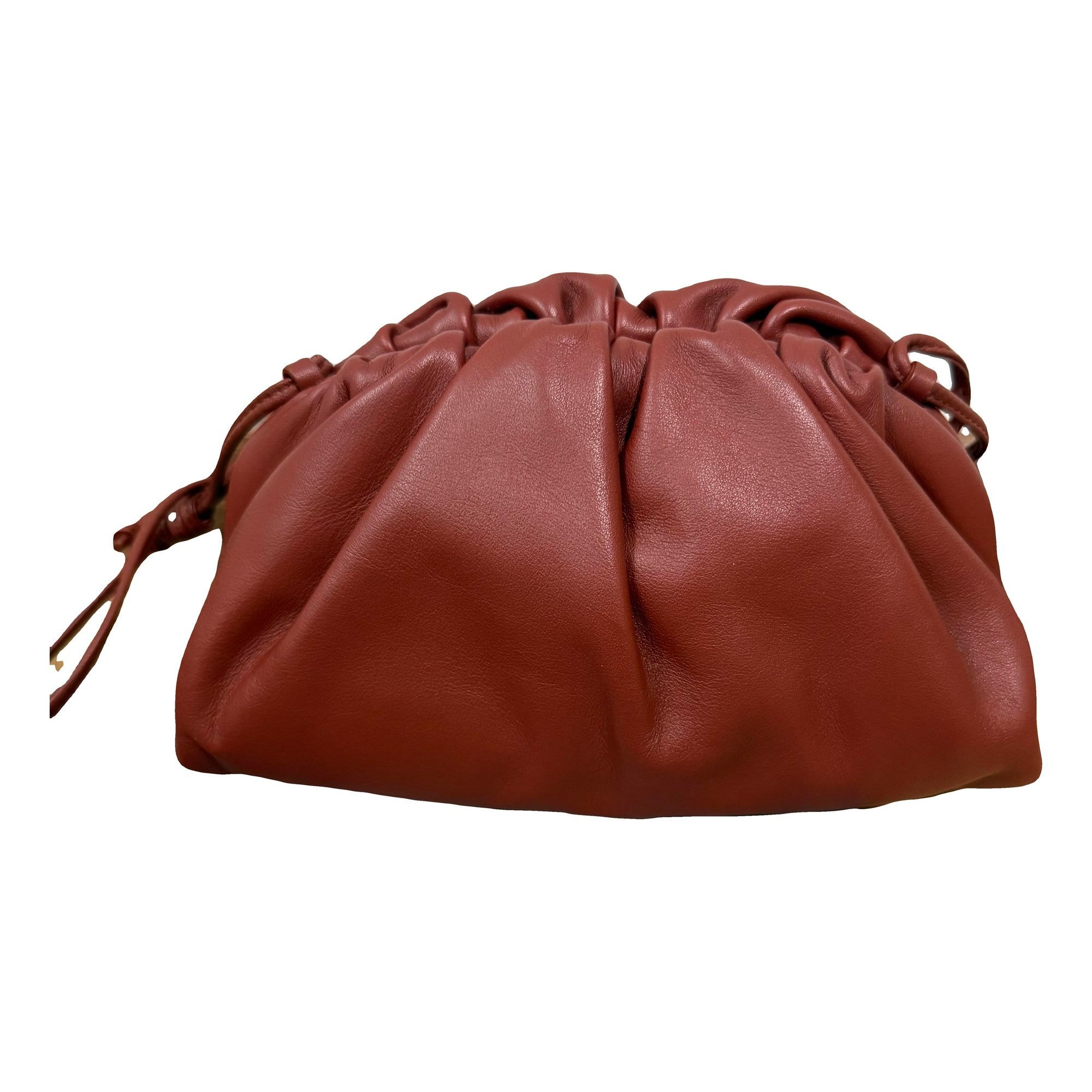 Pouch leather clutch bag