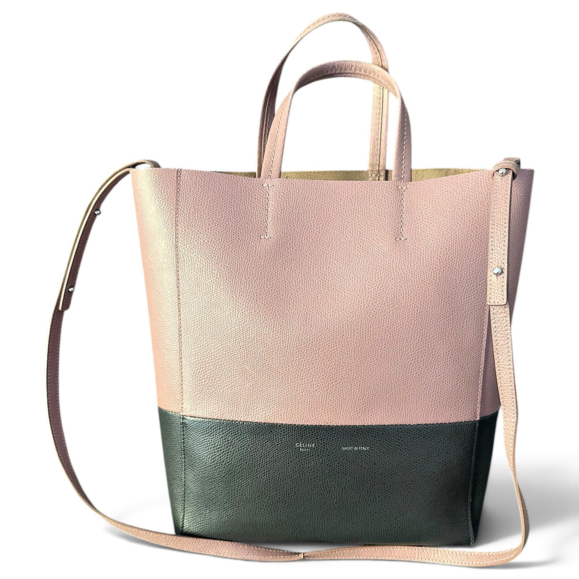 Cabas Vertical leather tote