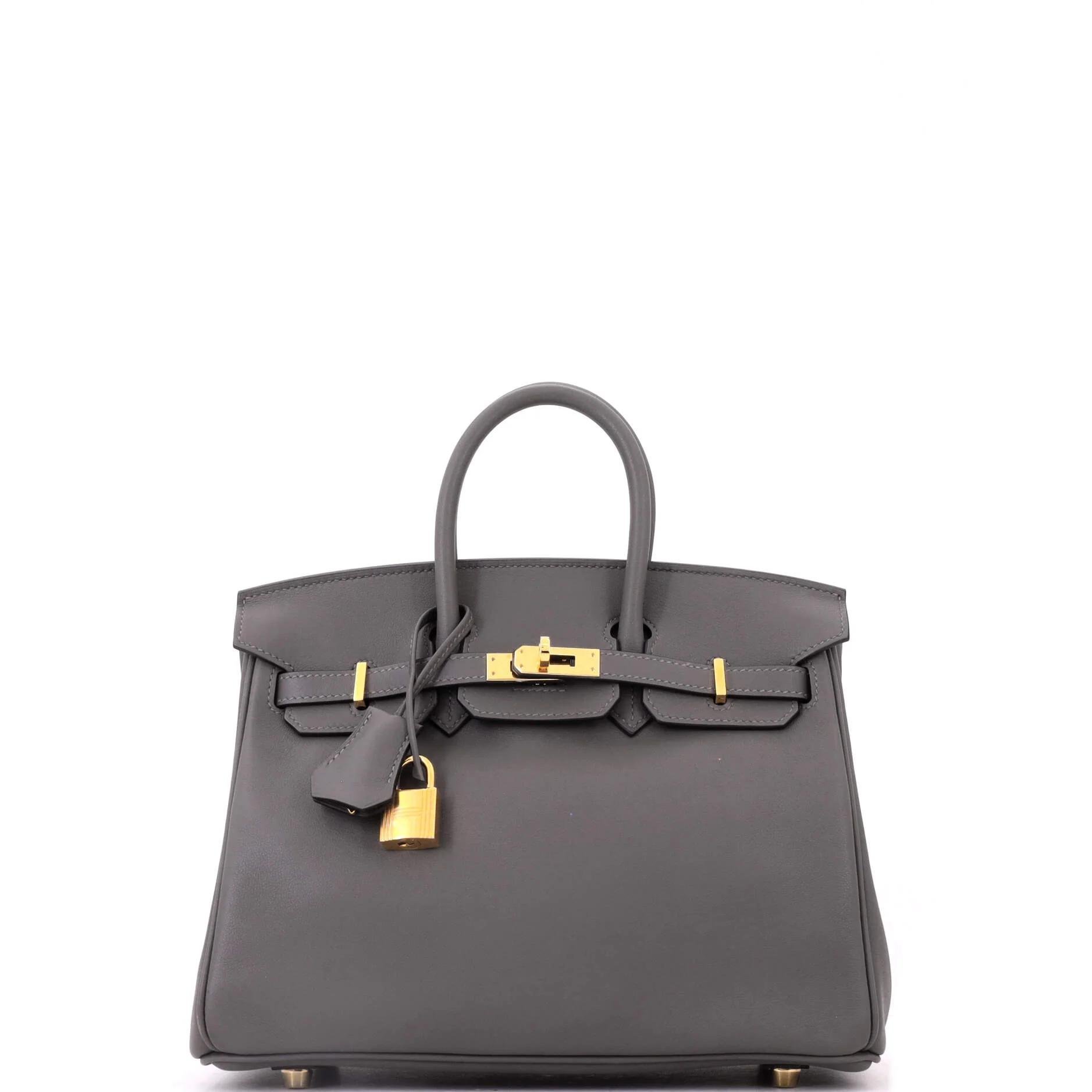 Birkin 25 leather tote