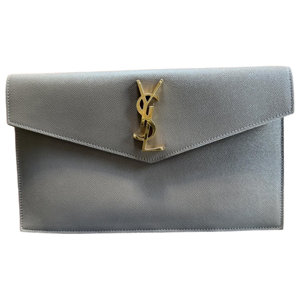 Leather clutch bag