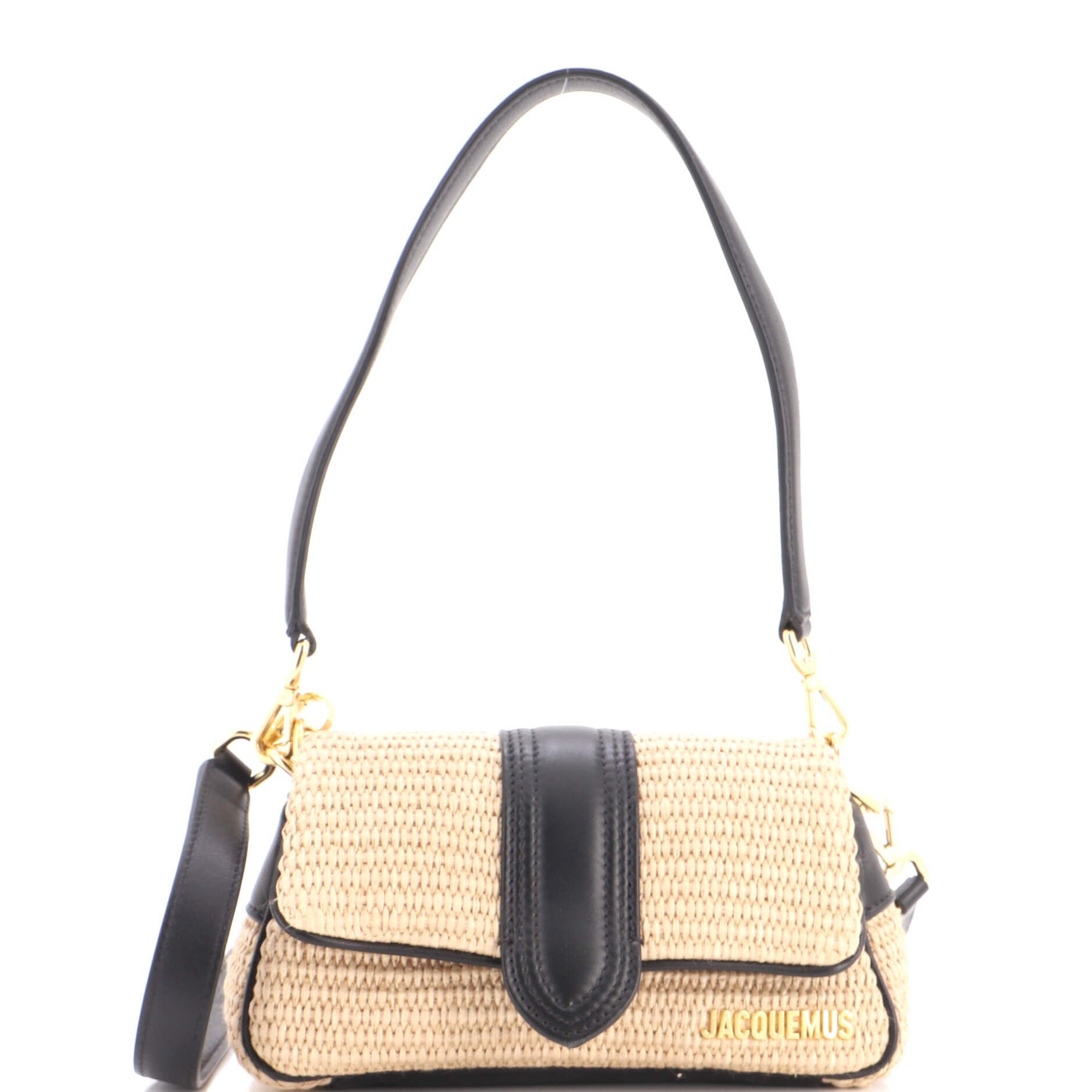 Le Petit Bambimou Bag Raffia with Leather