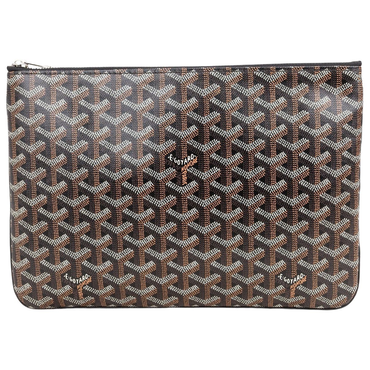 Sénat leather clutch bag