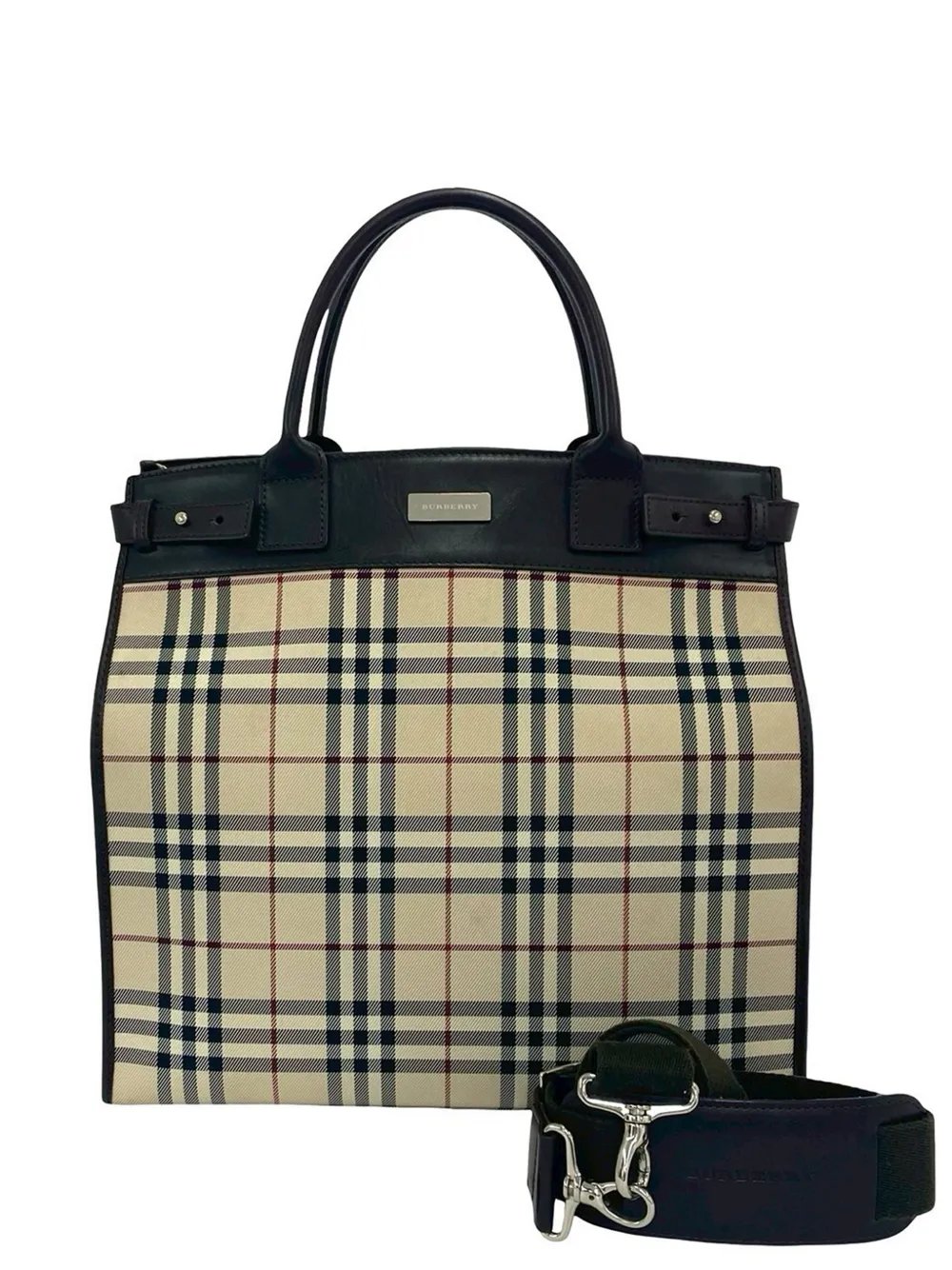 2000-2017 House Check Canvas Tote satchel