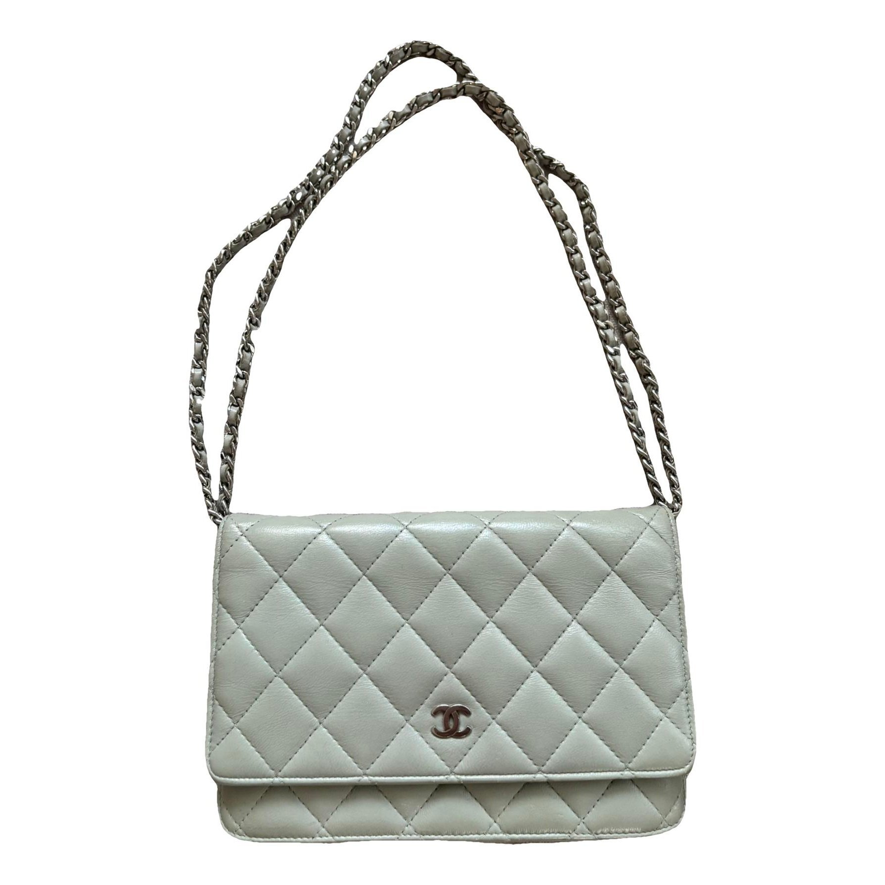 Wallet On Chain leather crossbody bag