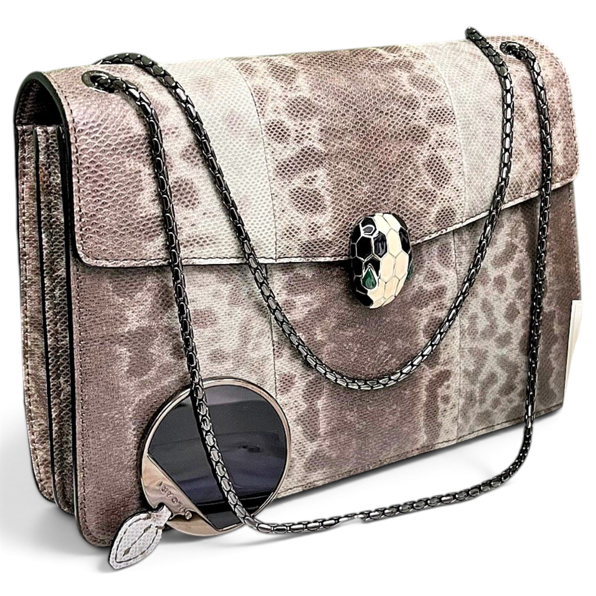 Serpenti leather handbag