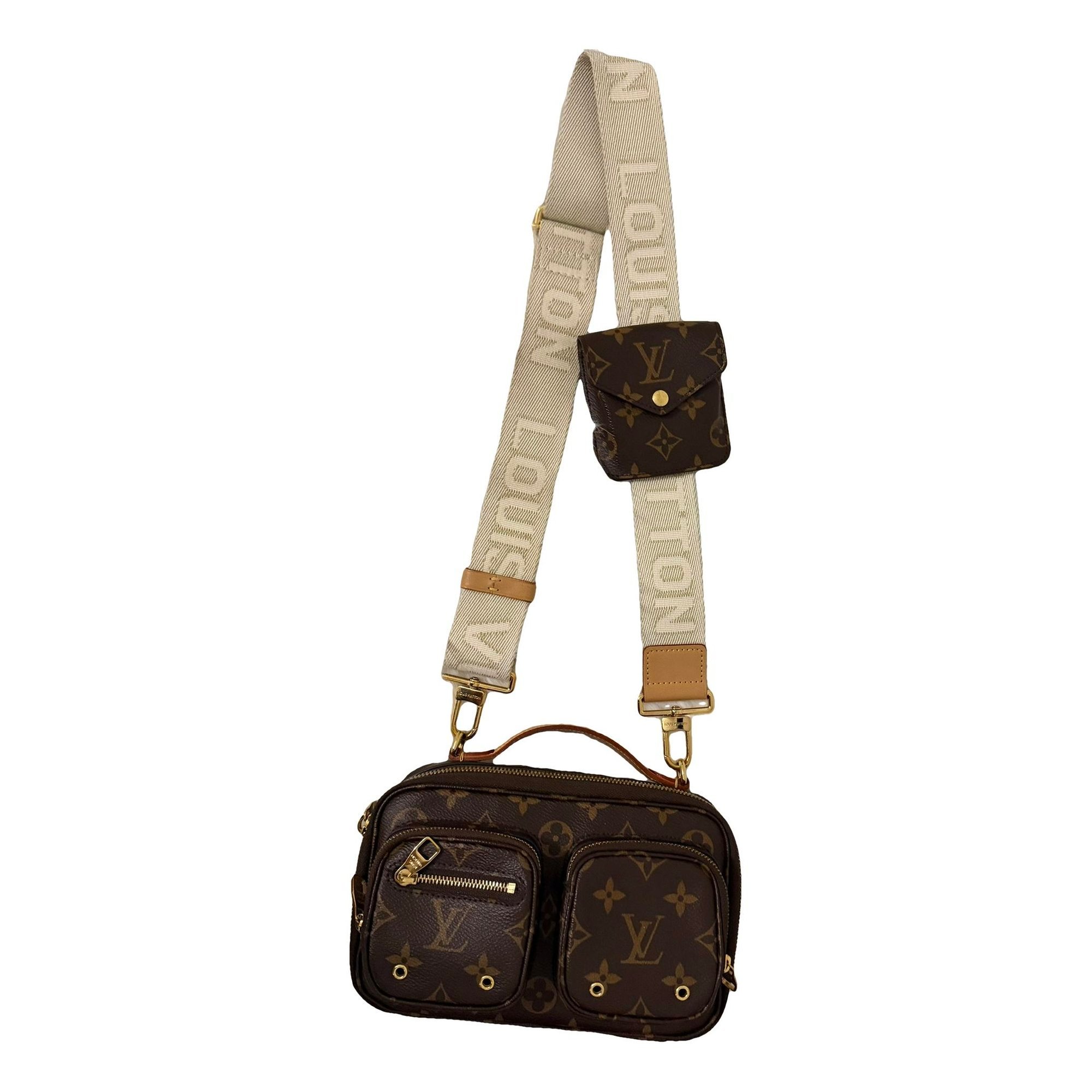 Croisé Utility leather crossbody bag