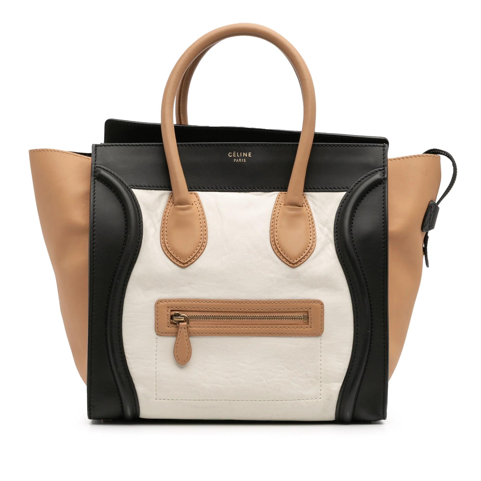 Luggage pony-style calfskin handbag