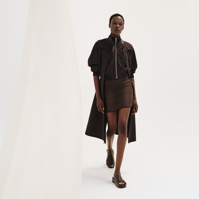 Marron Terre d'Ombre Twinset Coat