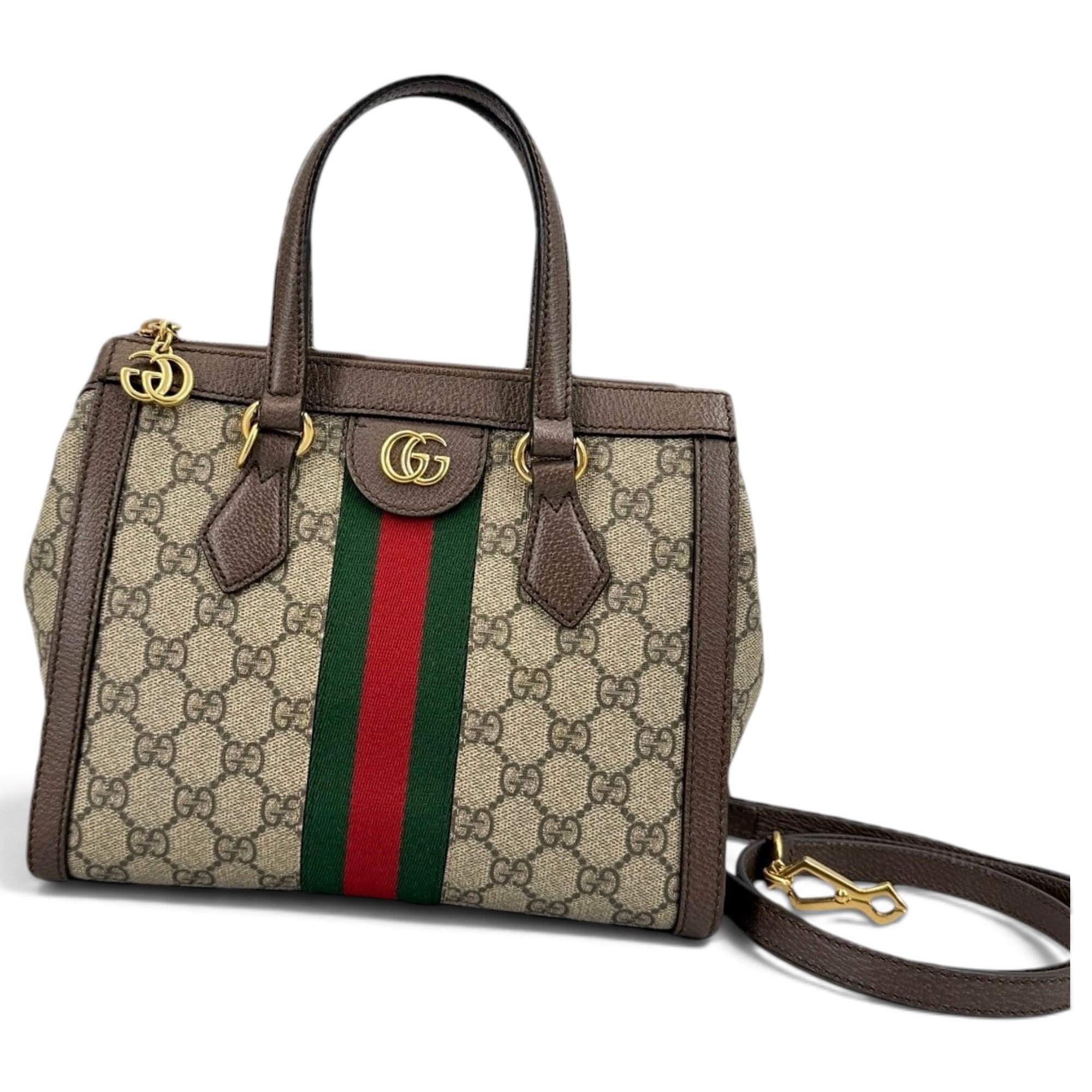 Ophidia Top Handle cloth handbag
