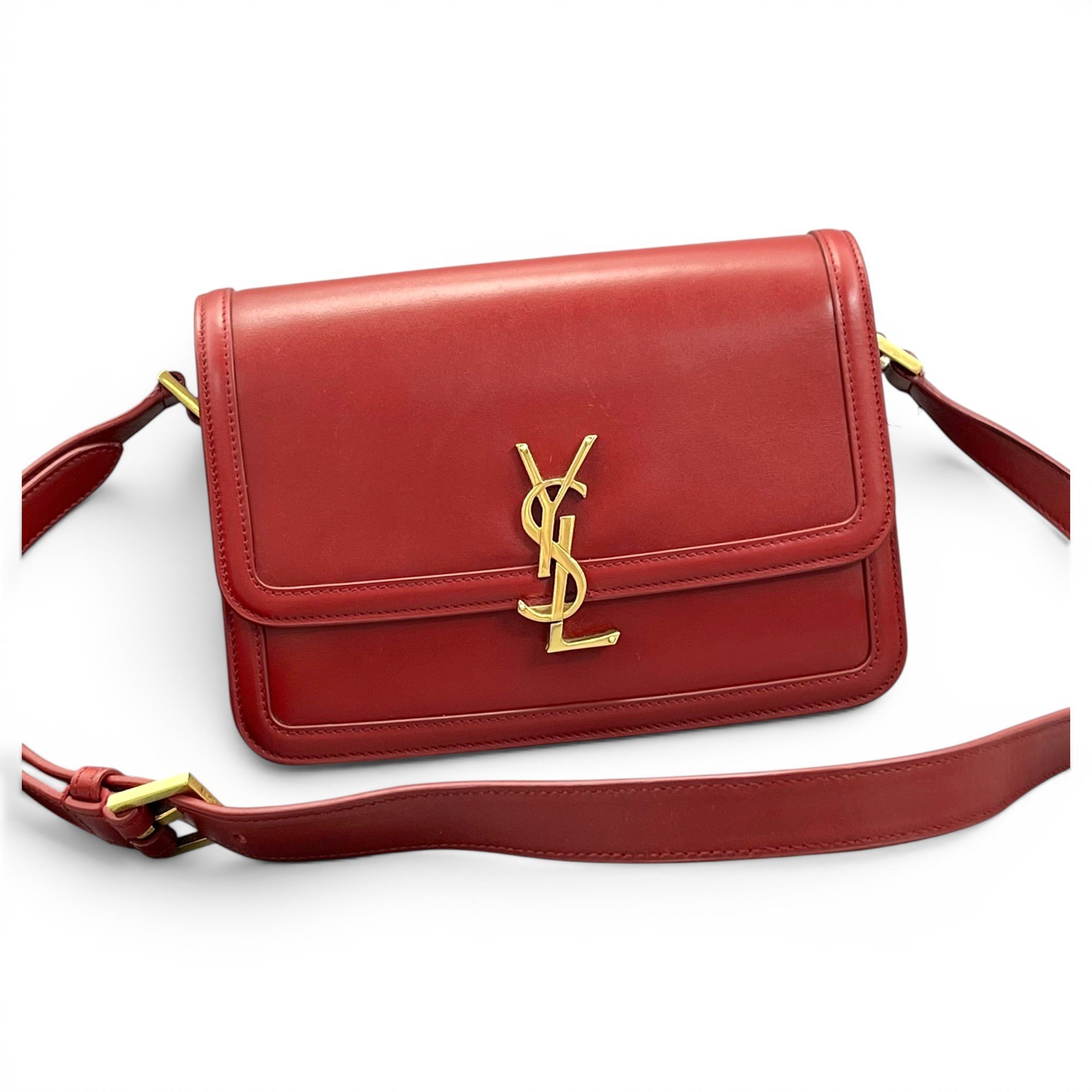 Solférino leather handbag