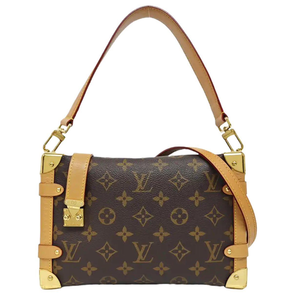 Side Trunk leather crossbody bag