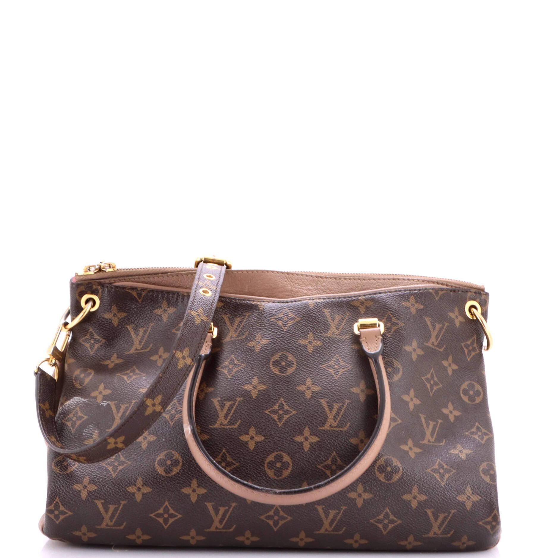 Pallas Tote Monogram Canvas with Leather