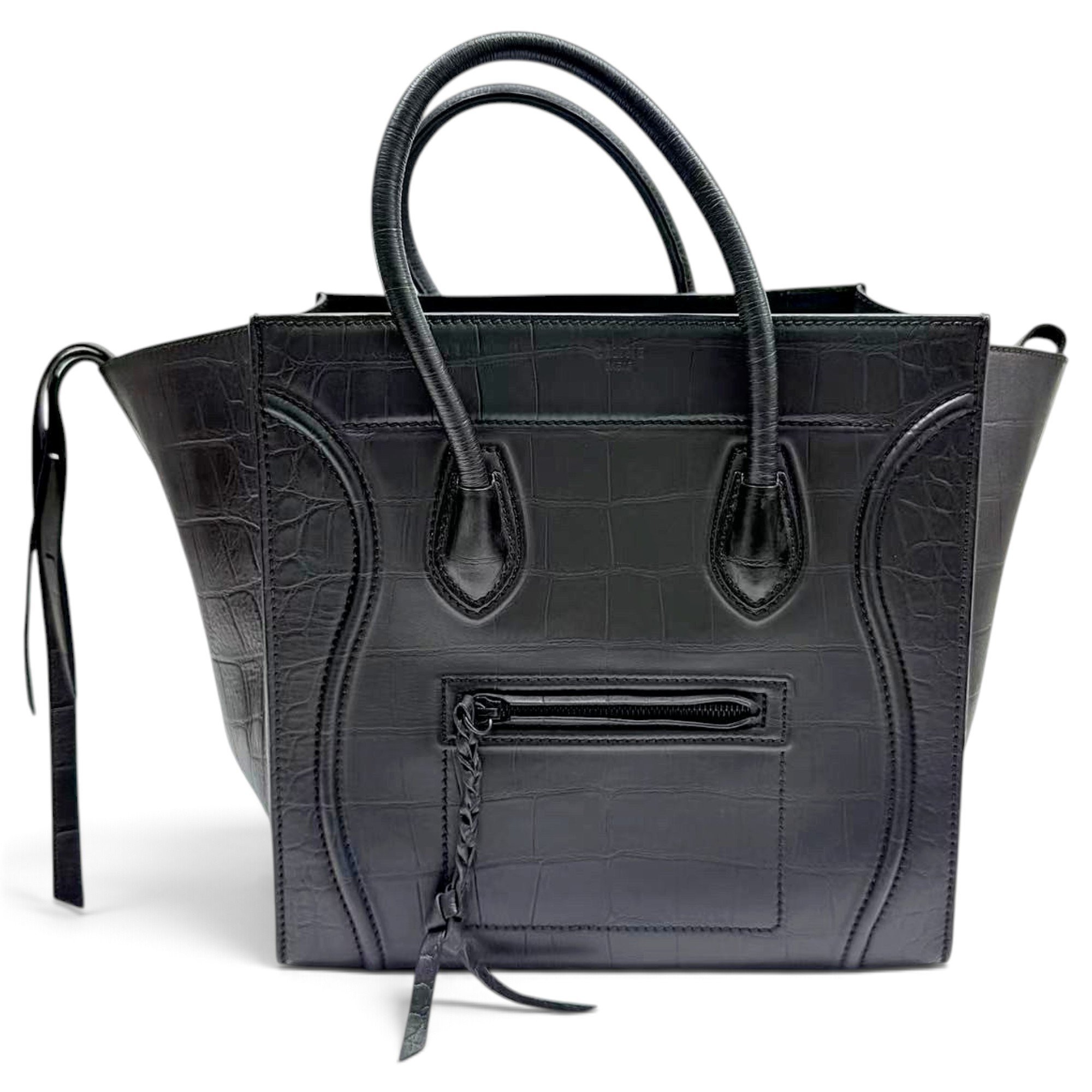 Celine Luggage Phantom leather handbag