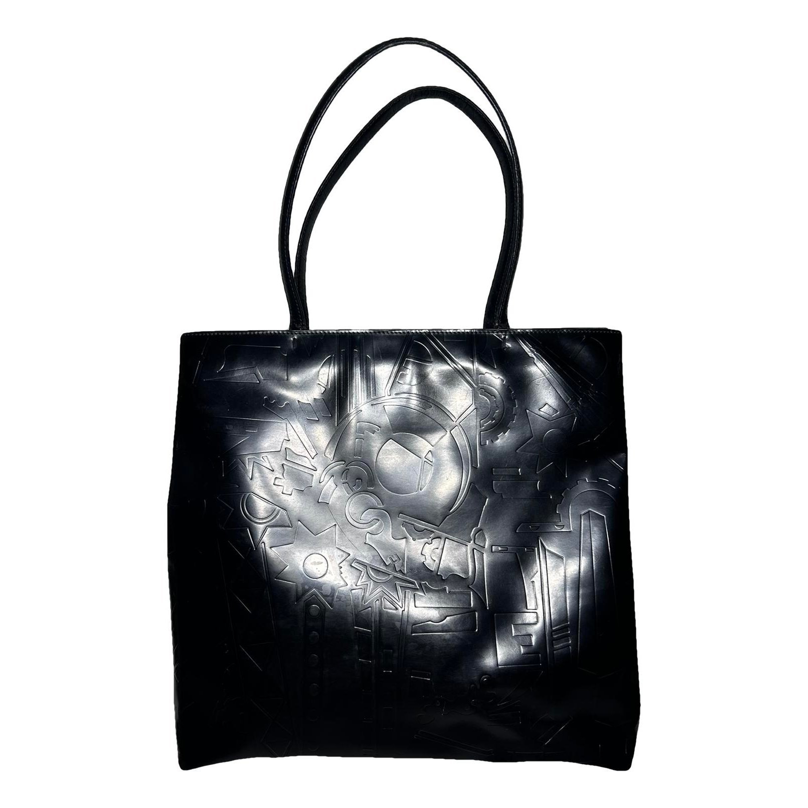 Leather tote