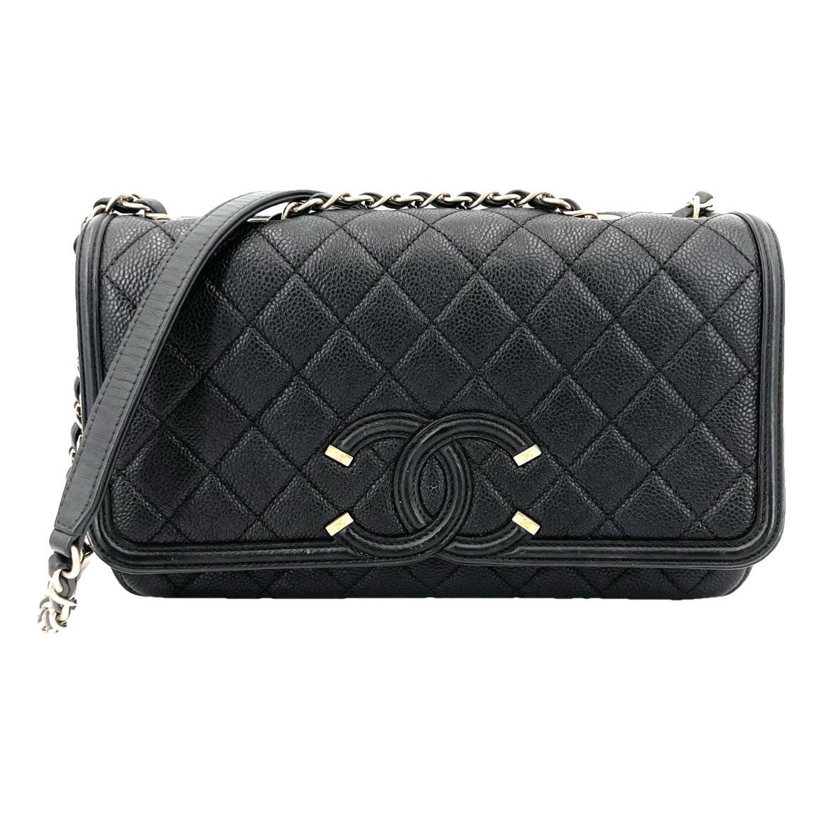 Vanity leather handbag