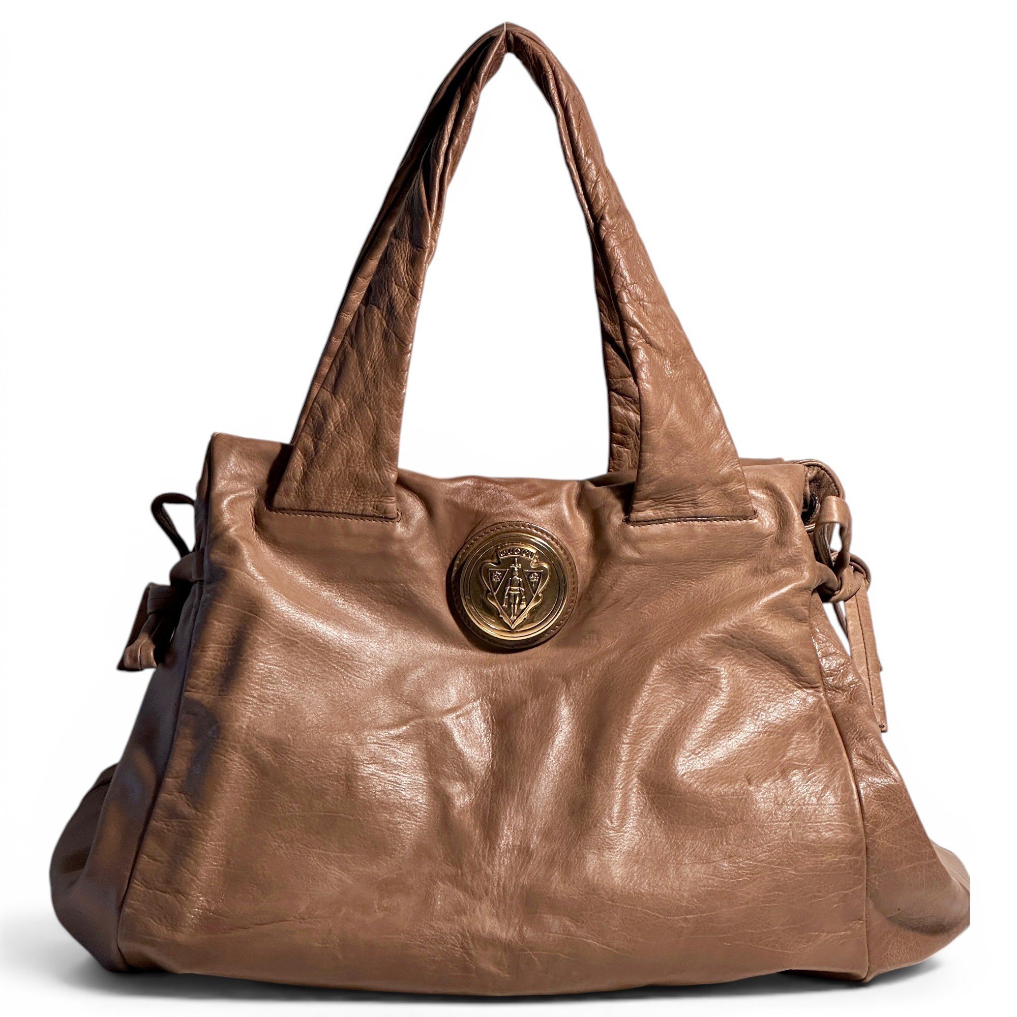 Hobo leather handbag