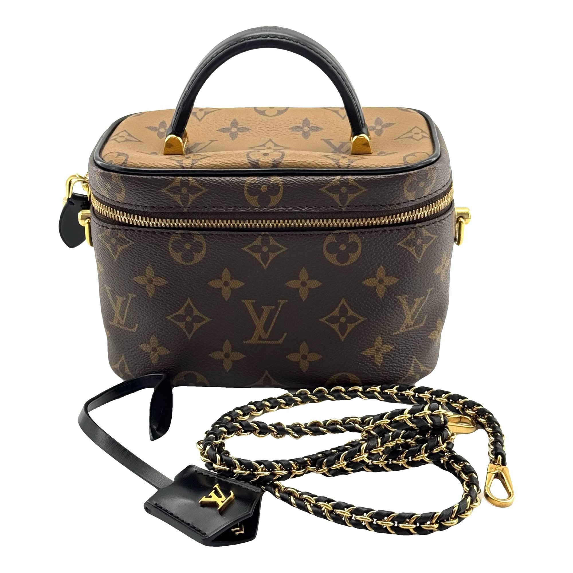 Vanity leather handbag