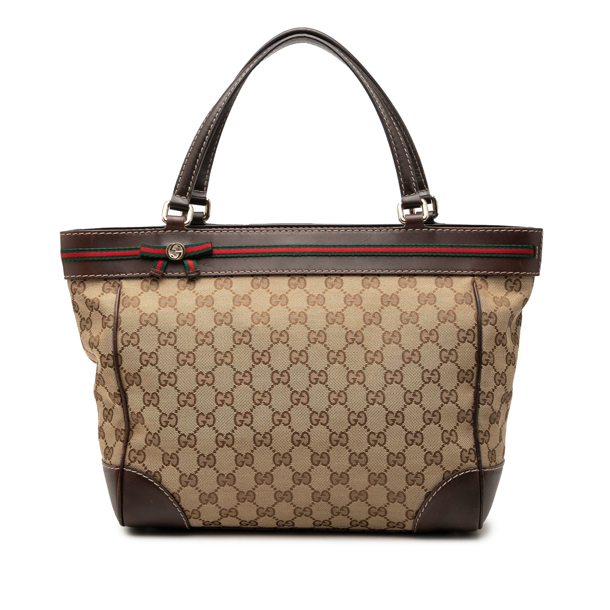 Gucci B leather handbag