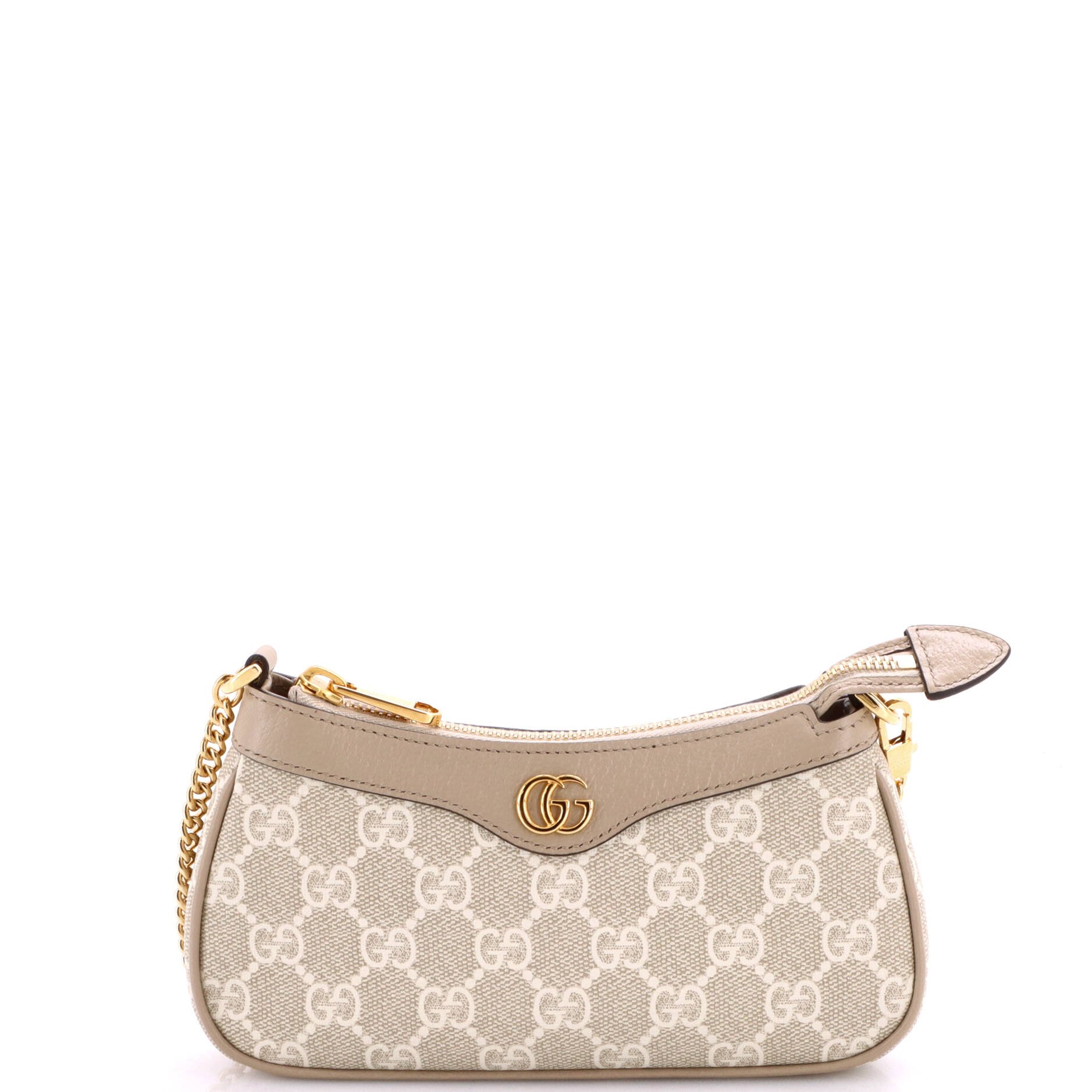Ophidia Charm Shoulder Bag GG Coated Canvas with Leather Mini