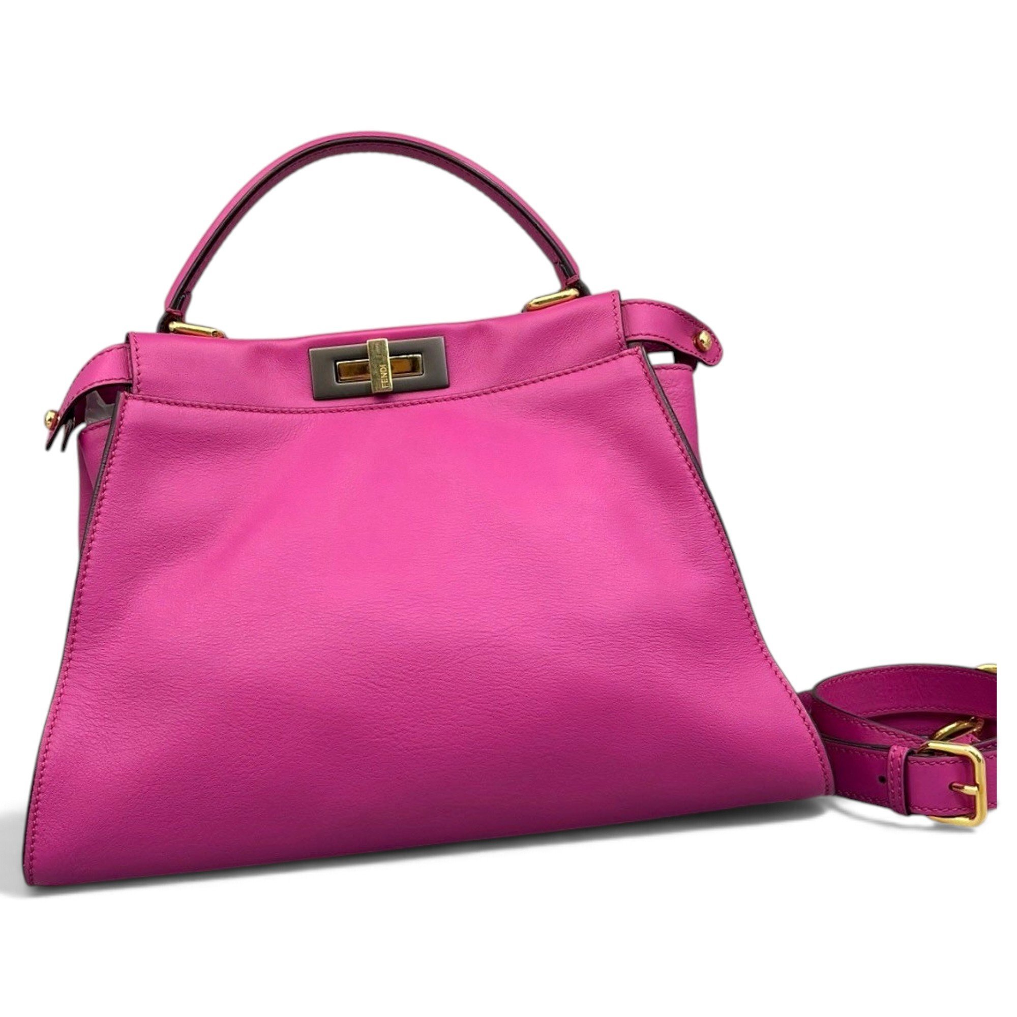 Peekaboo leather handbag